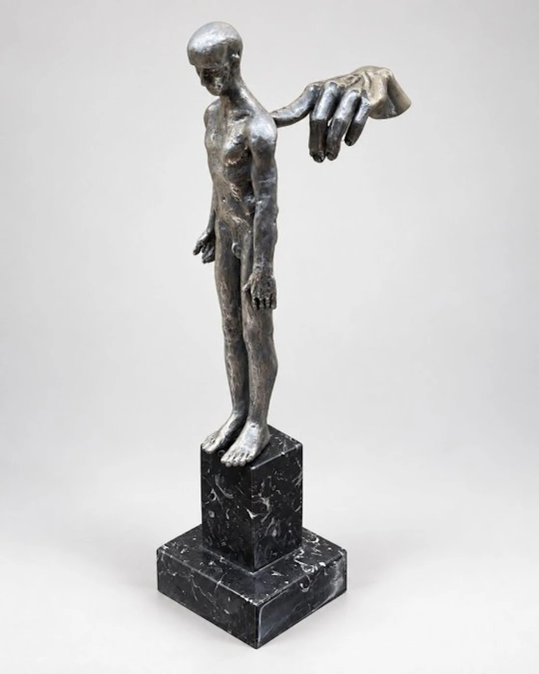 Lorenzo Quinn (1966) - Sculpture, Paciencia - 45 cm - Aluminium