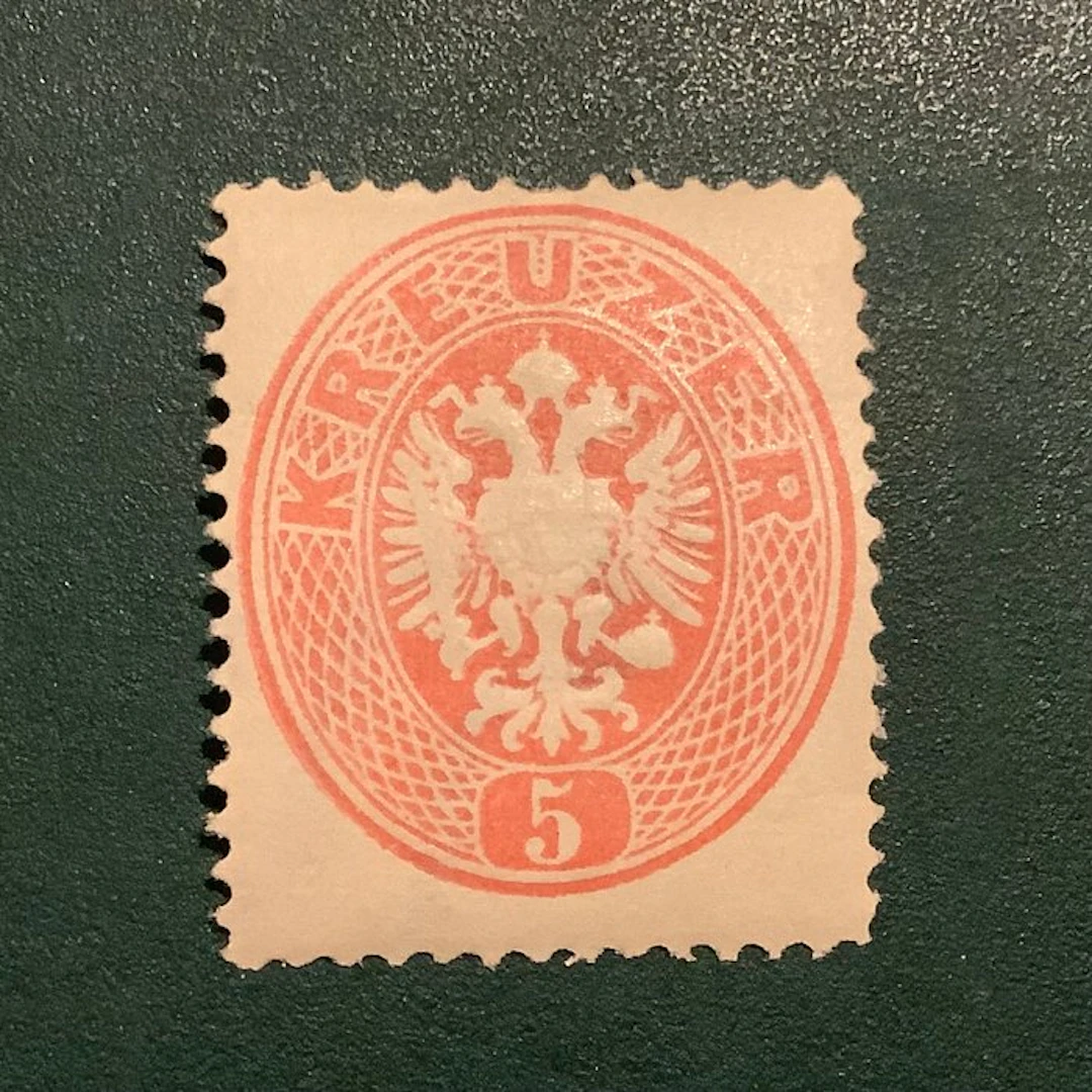 Austria 1863 - 5 Kreuzer Adelaar in standing 14 - MH - Michel 25