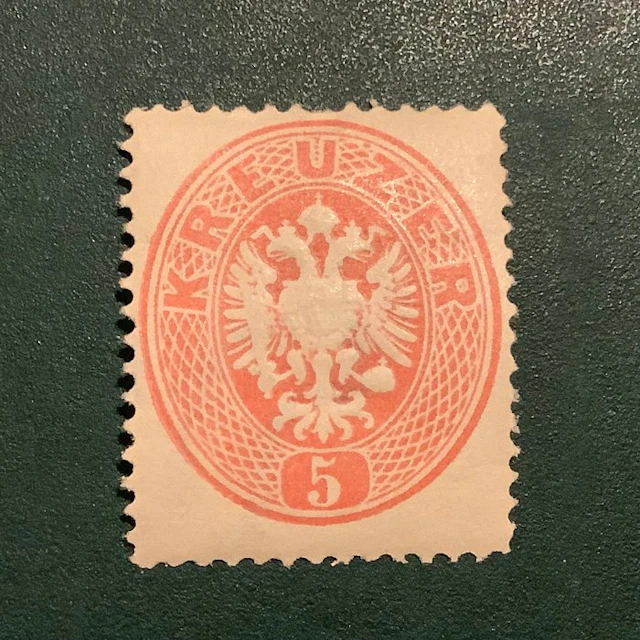 Austria 1863 - 5 Kreuzer Adelaar in standing 14 - MH - Michel 25