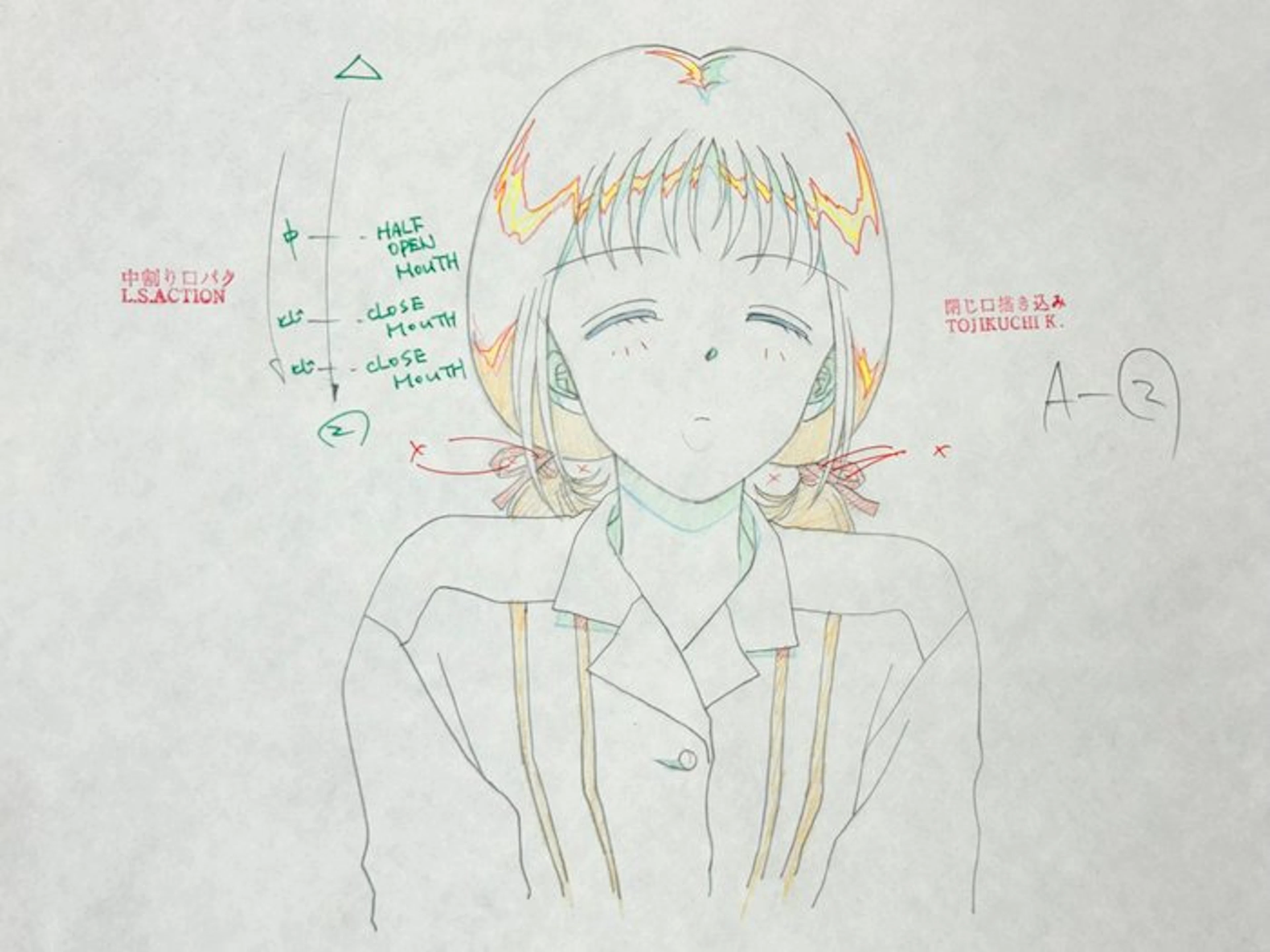 Toei Animation - Original Animation drawing, in color - Marmalade Boy (1994/95)