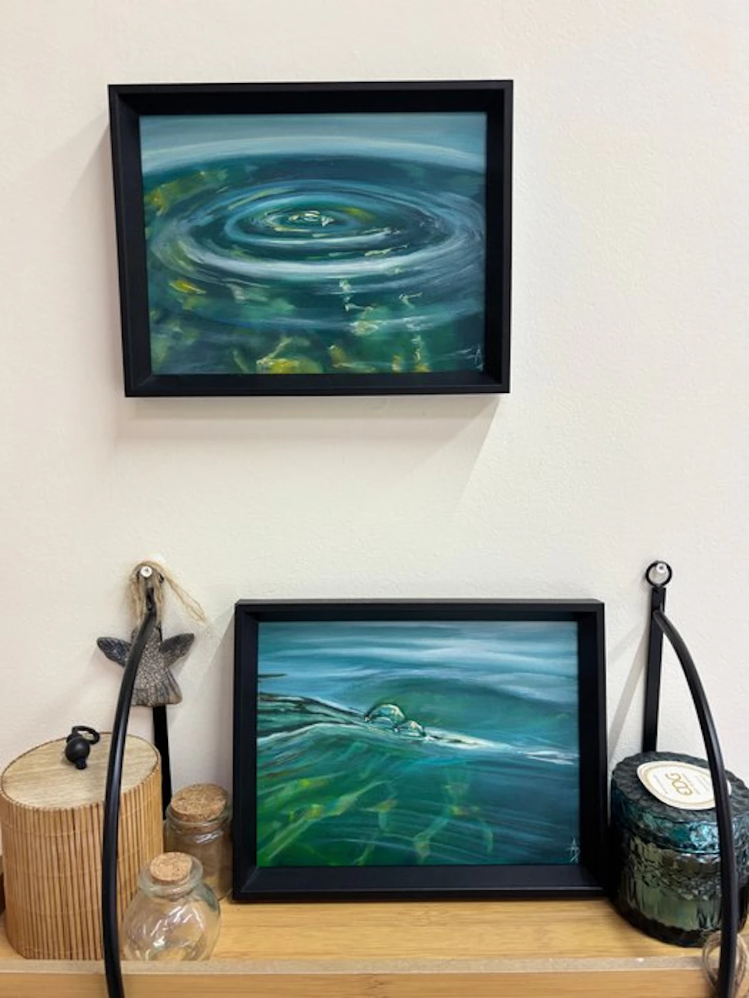 Alena Panchishin - Two paintings “Serene”, “With you”