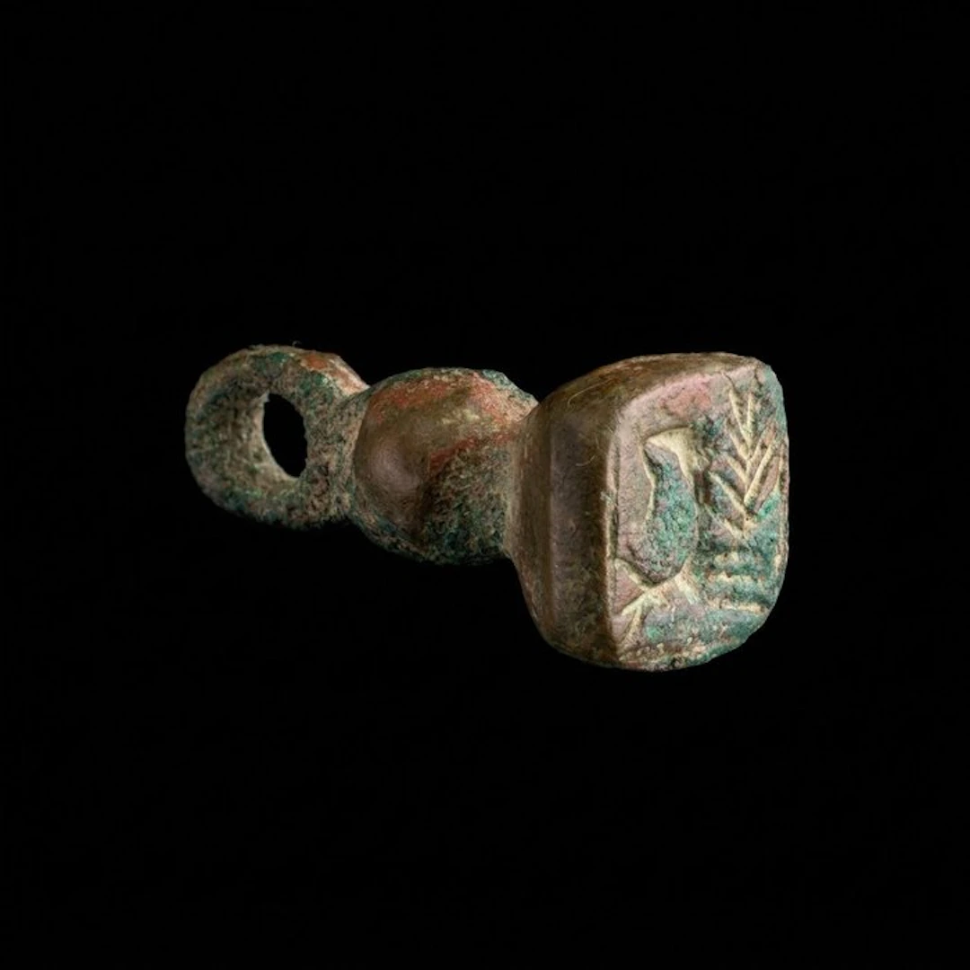 Early Roman Rare Jewish Bronze Stamp Seal – Judaea –...