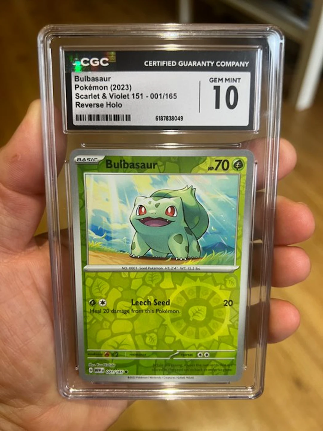 Pokémon - 1 Graded card - Bulbasaur 001/165 Foil - CGC 10...