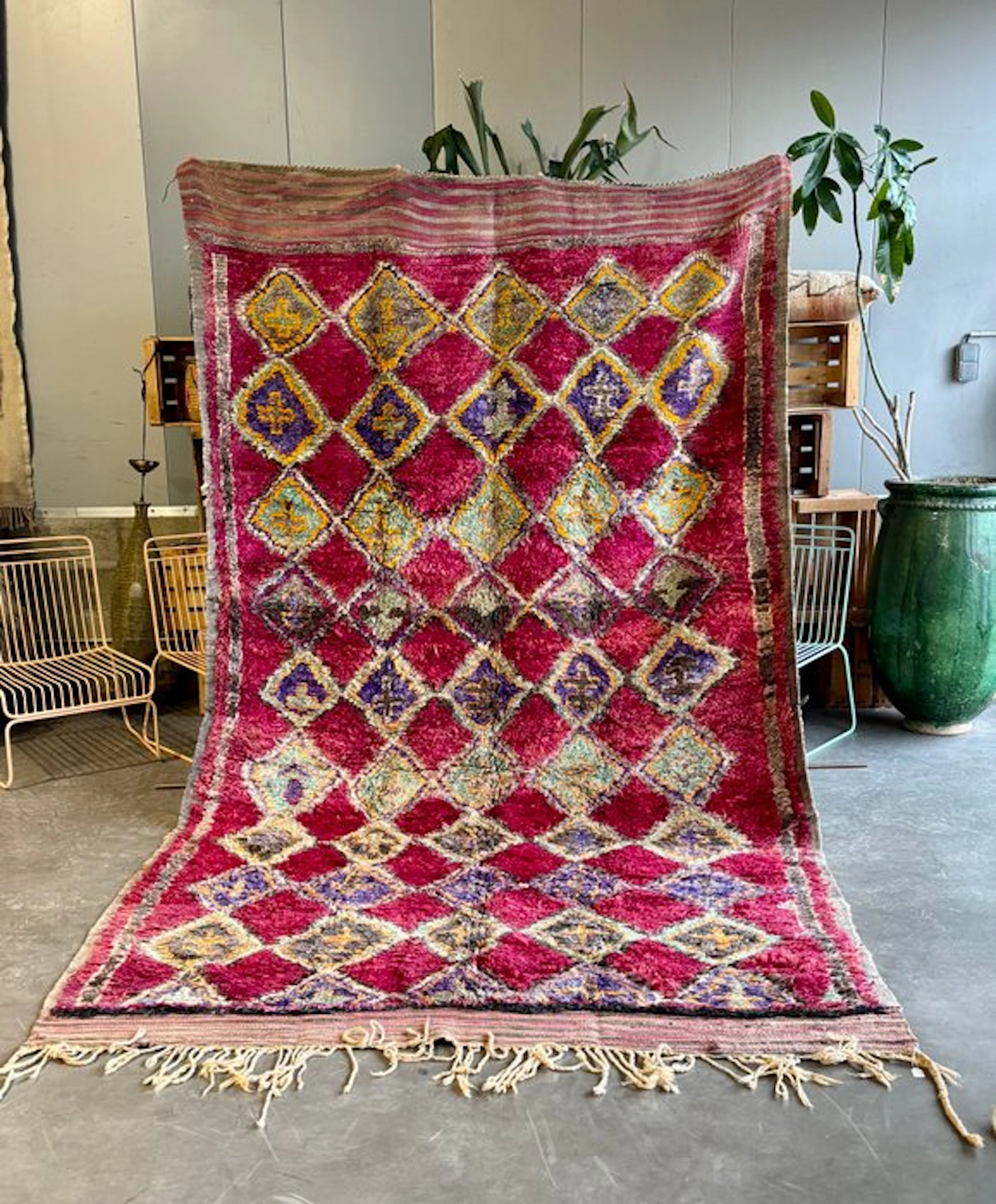 Authentic Vintage Moroccan Talsint Rug 200x350 cm –...