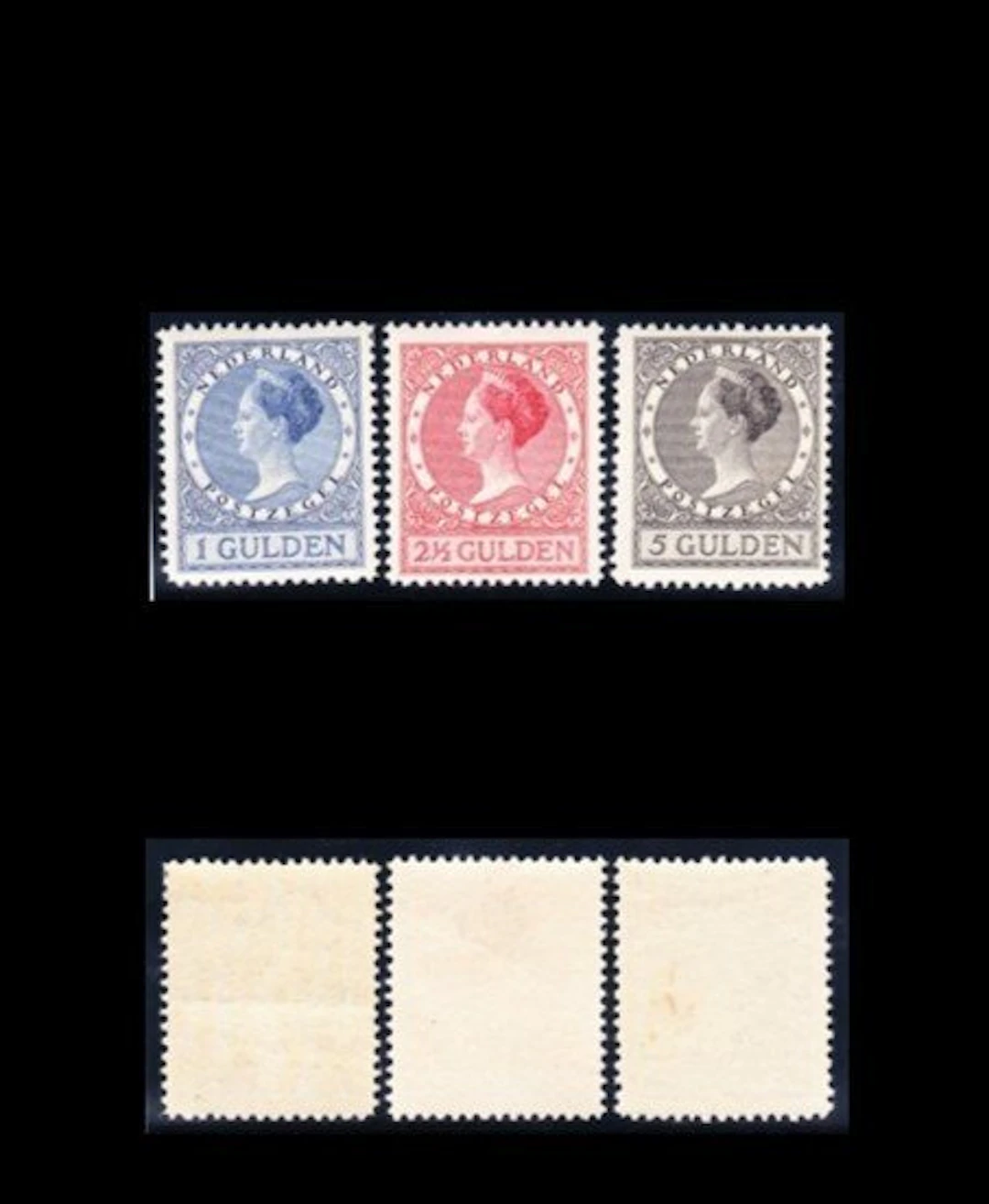 Netherlands 1926/1927 - Queen Wilhelmina - NVPH 163-165