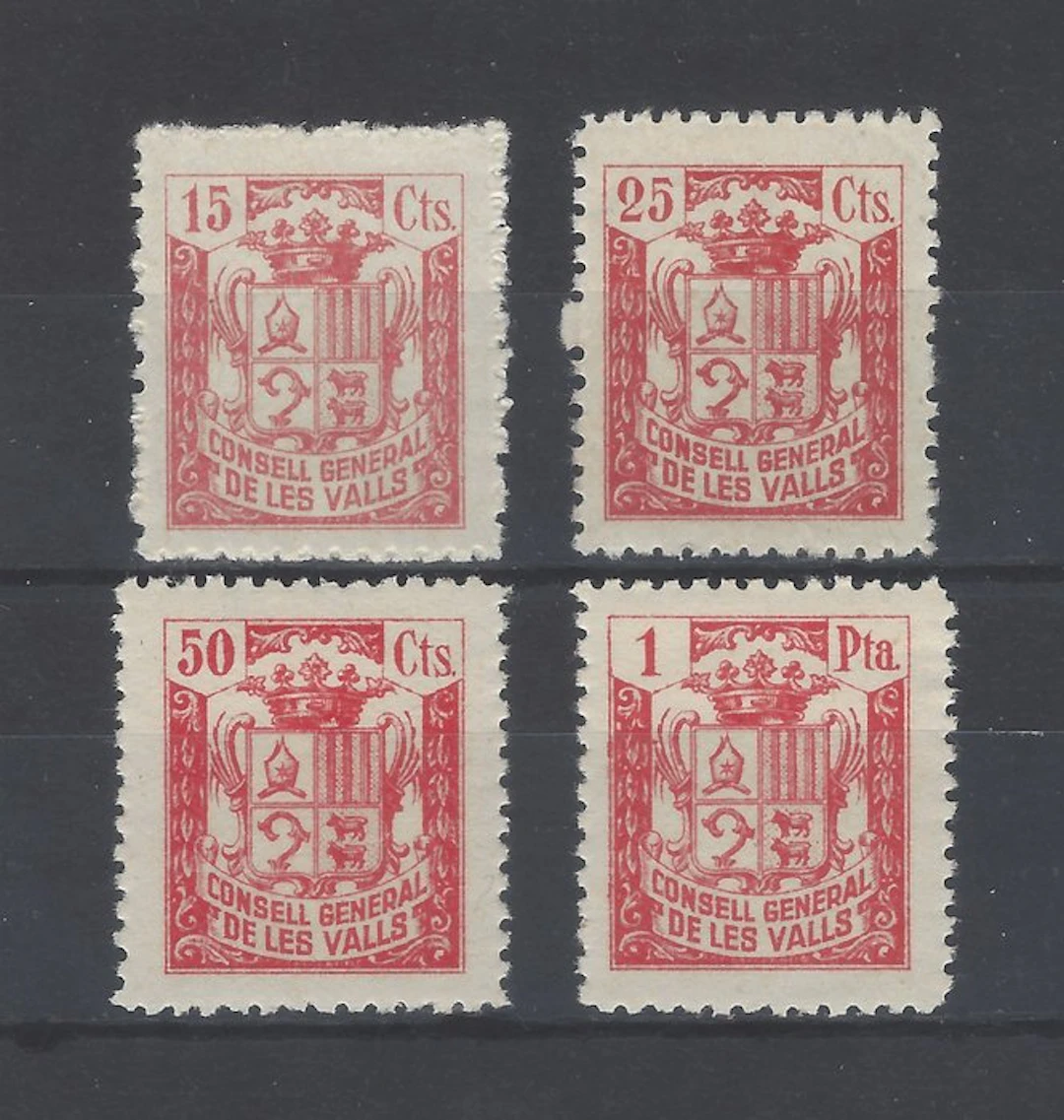 Andorra 1940 - Very rare series of the General Council of the Valleys
