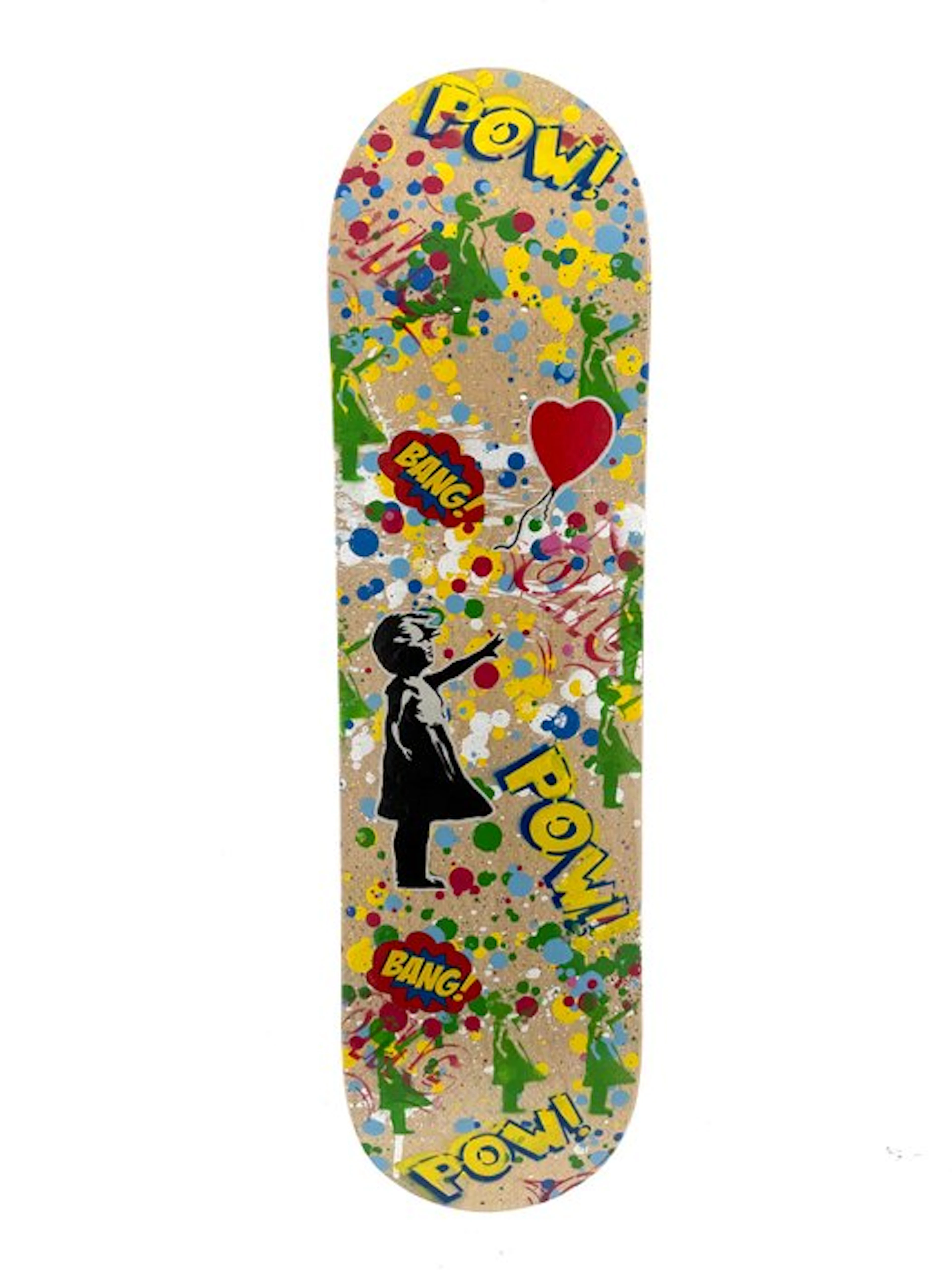 Koen Betjes (1992) - Banksy’s Balloon Girl x Street Skatedeck (incl wall mount)