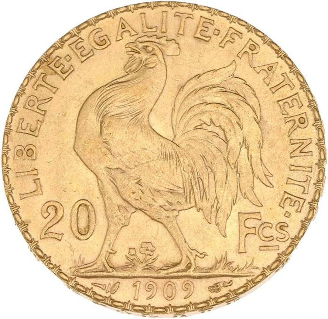 6,45 grams - Gold .900 - 20 Francs Coq / Marianne