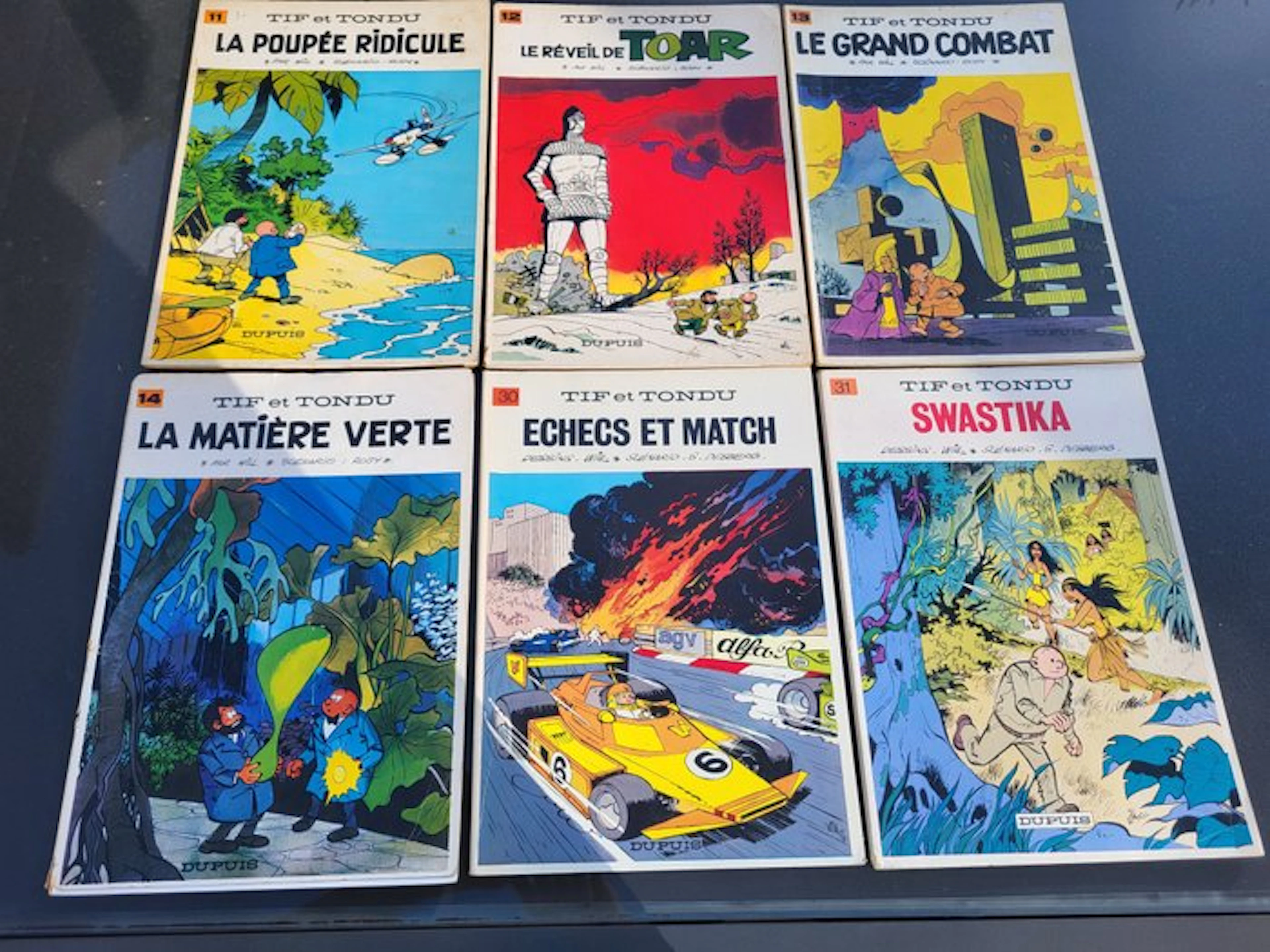 Tif et Tondu T11 à T14 + T30 + T31 - 6x B - 6 Album - First edition - 1968/1983