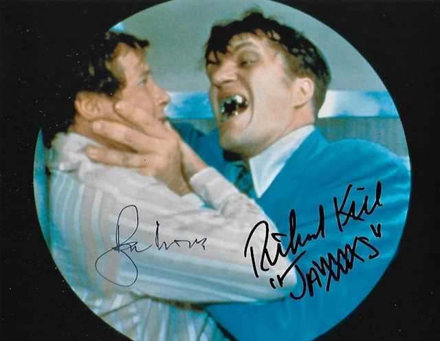 Roger Moore and Richard Kiel - Autographed Photo "The Spy...