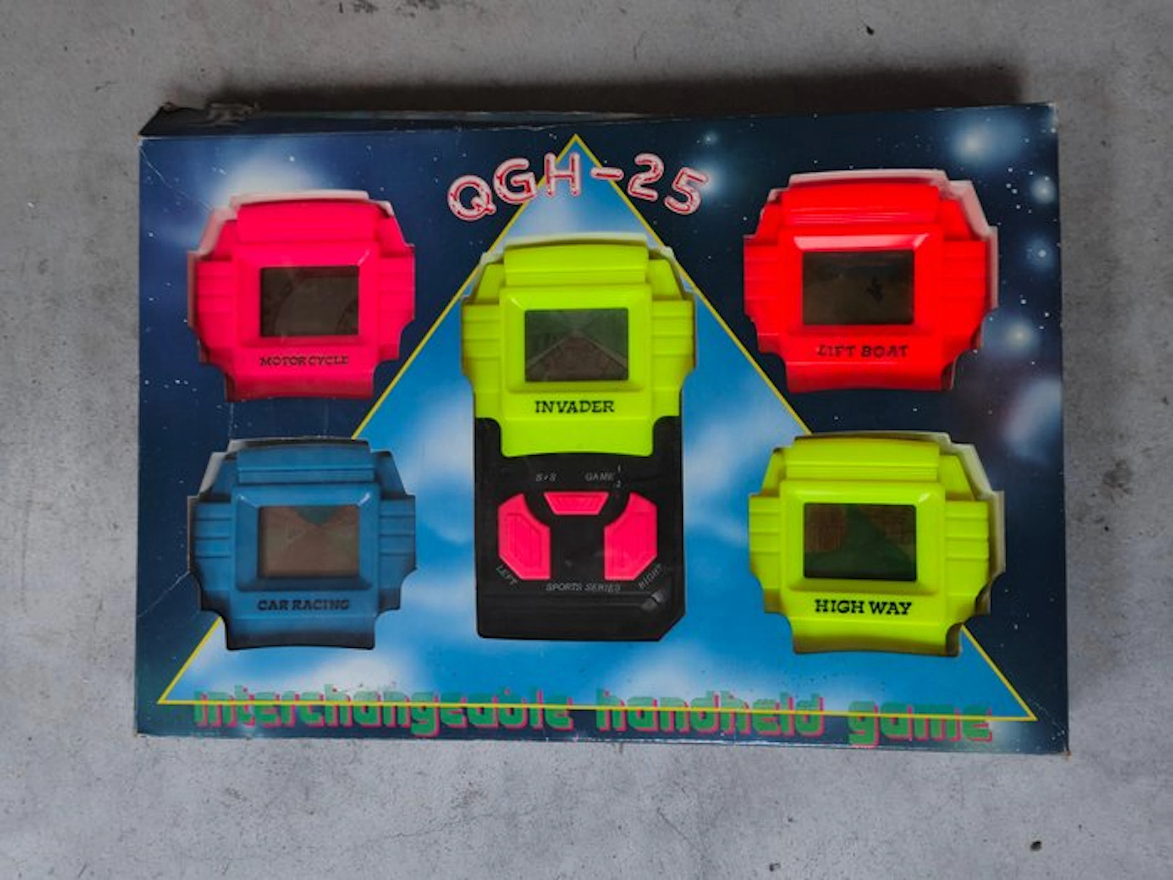 QGH - Raro Gioco Elettronico LCD Vintage "Interchangeable...