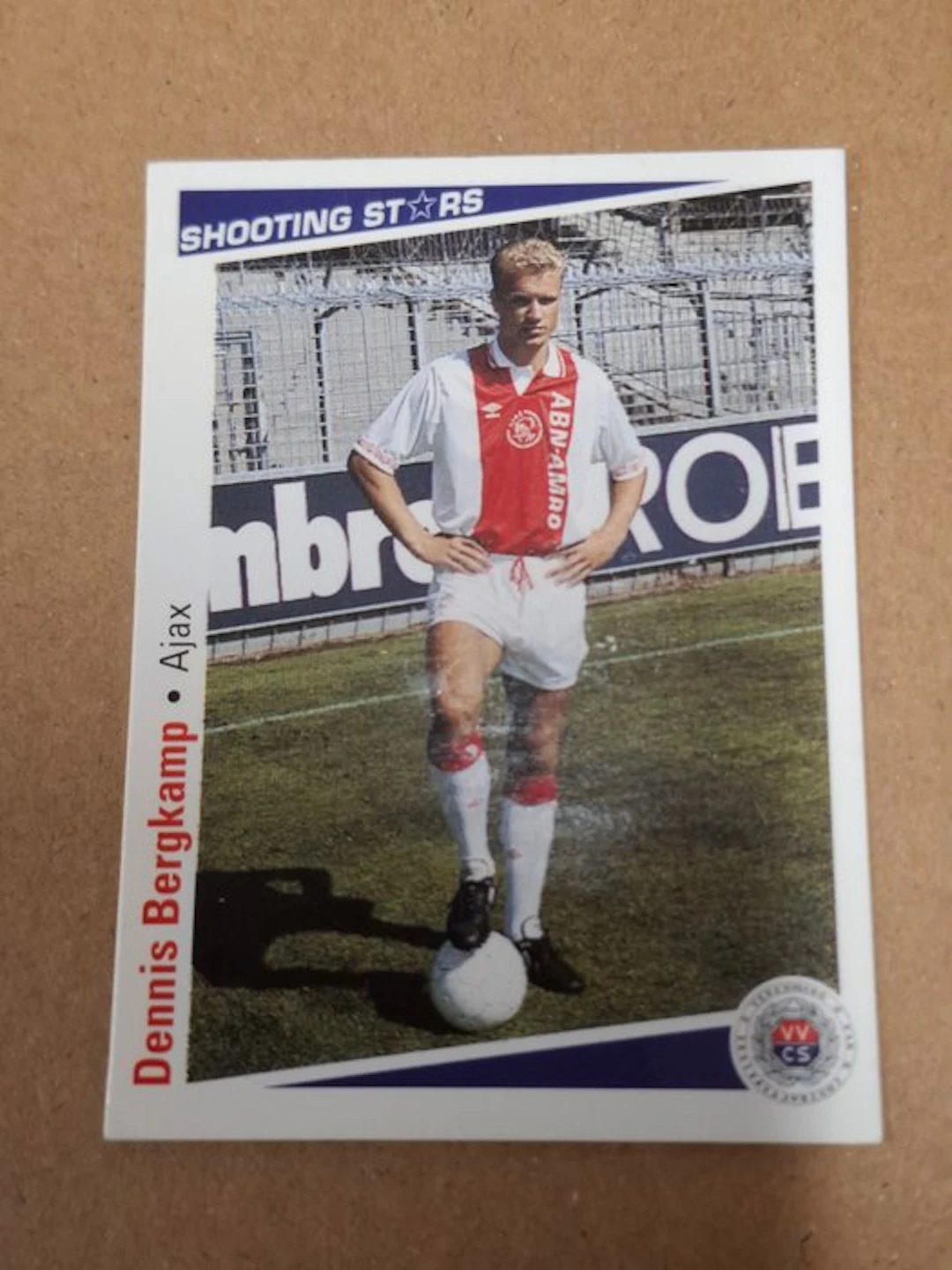 Shooting Stars 1991 - #13 Rookie Dennis Bergkamp Card - Excellent (EX)
