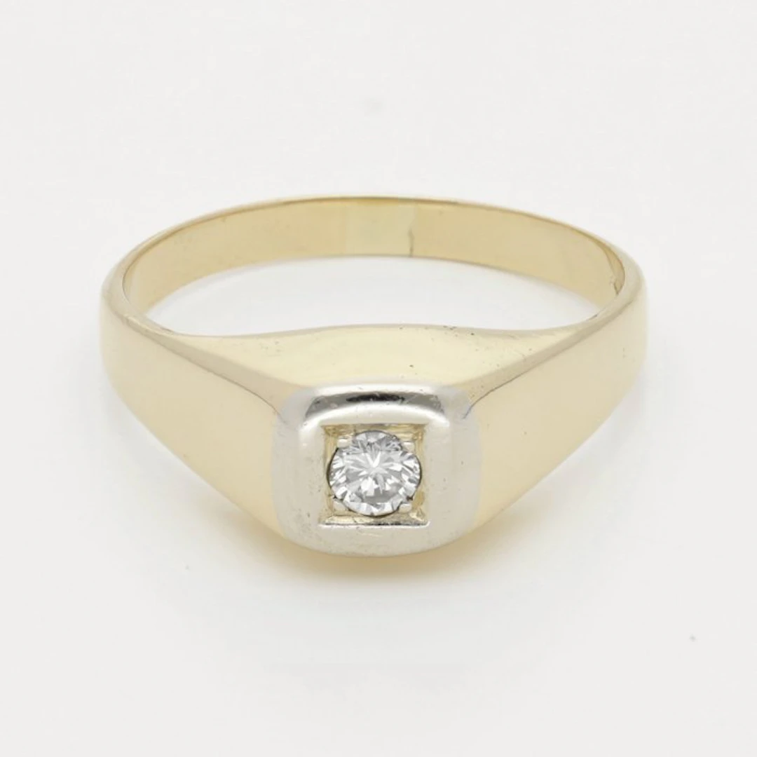 Ring - 18 kt. Yellow gold Diamond (Natural)