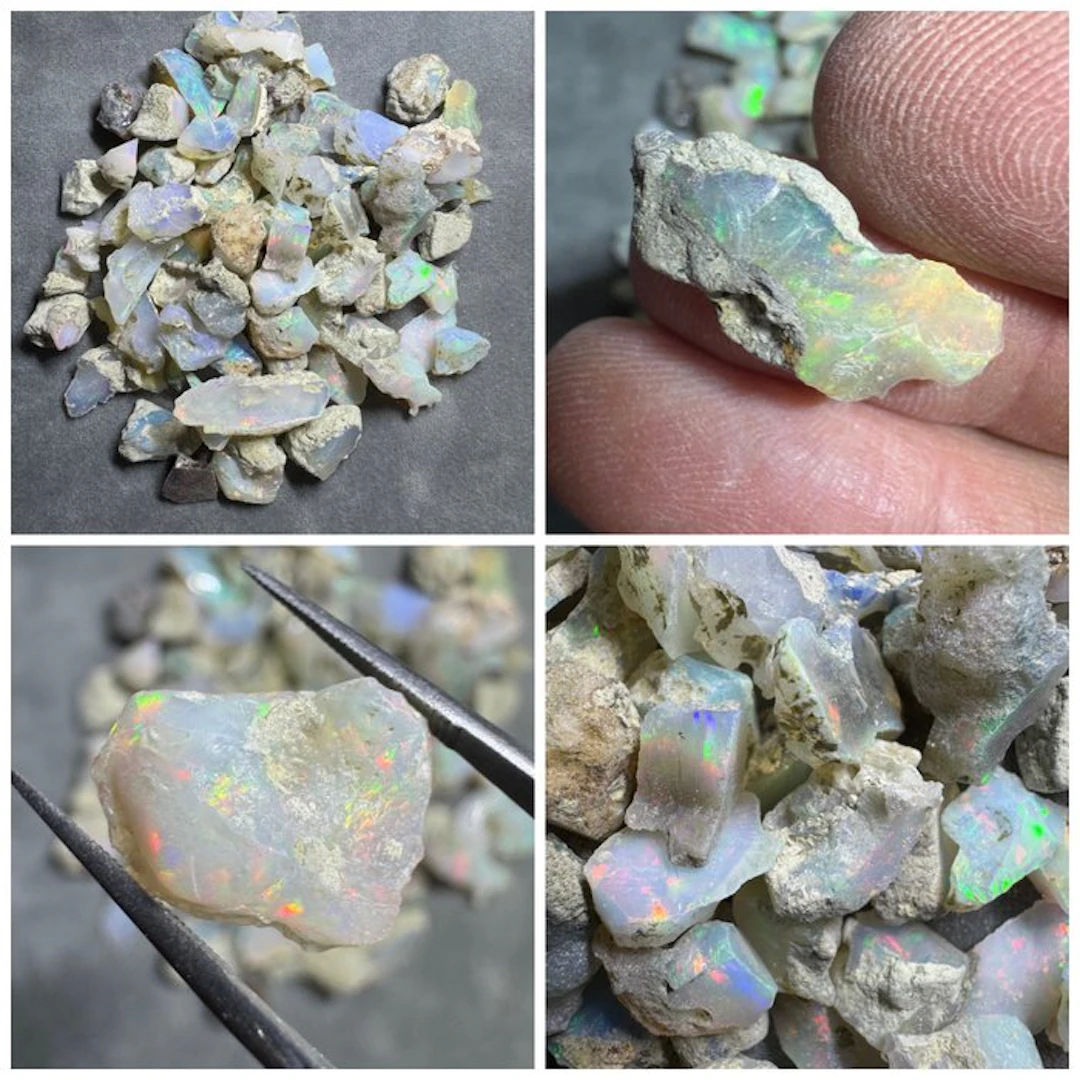 Lot of natural Ethiopian opals