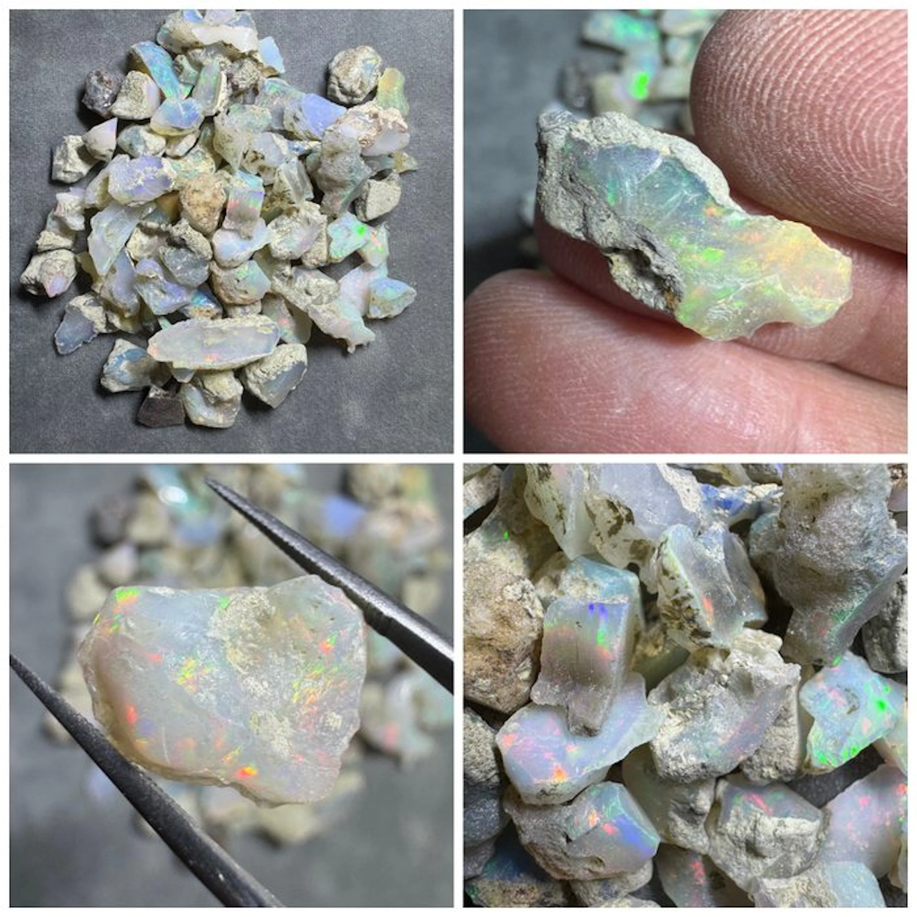 Lot of natural Ethiopian opals