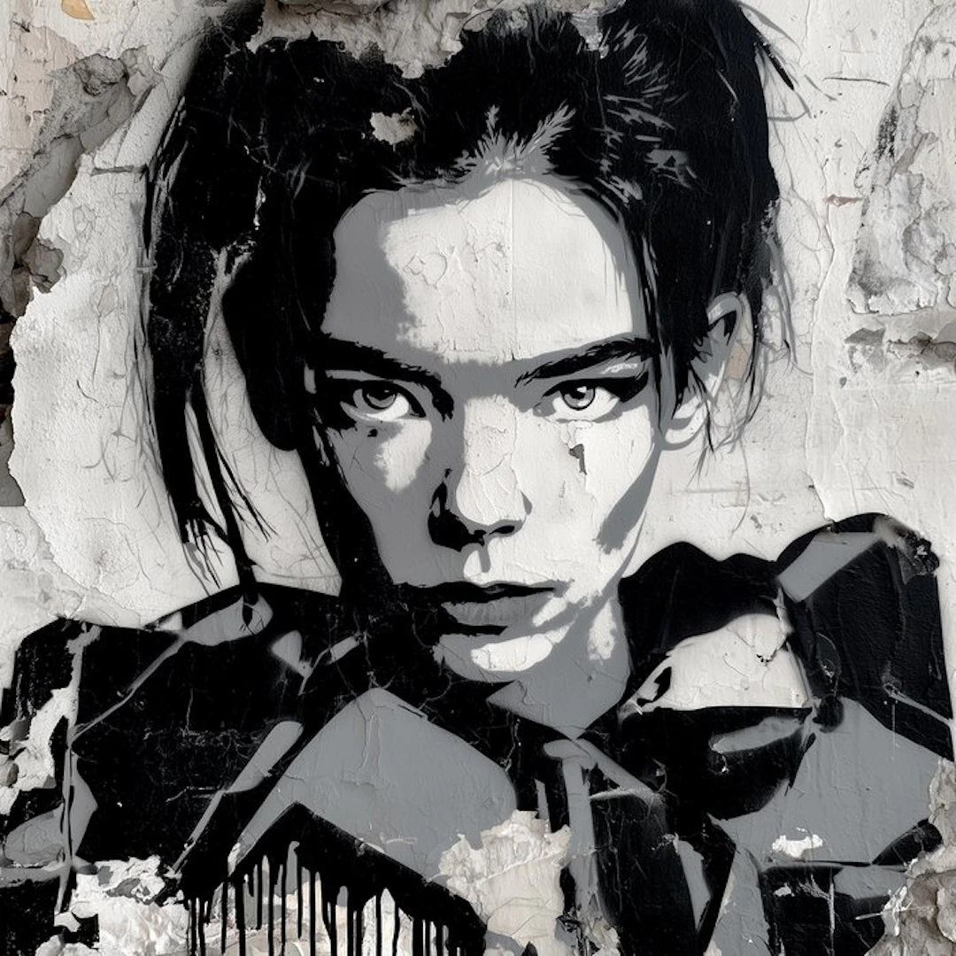 David Law (1967) - Bjork (Stencil)