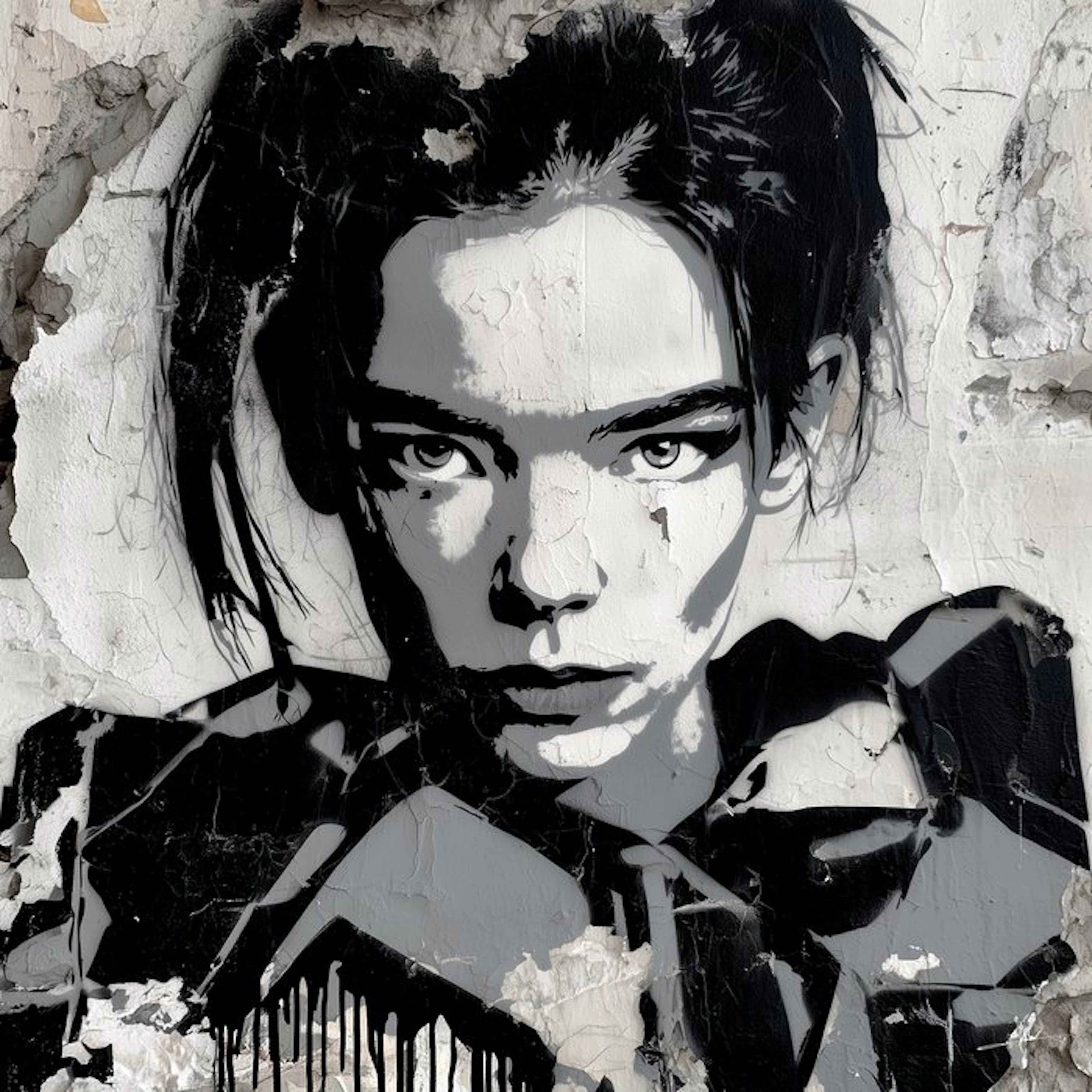 David Law (1967) - Bjork (Stencil)
