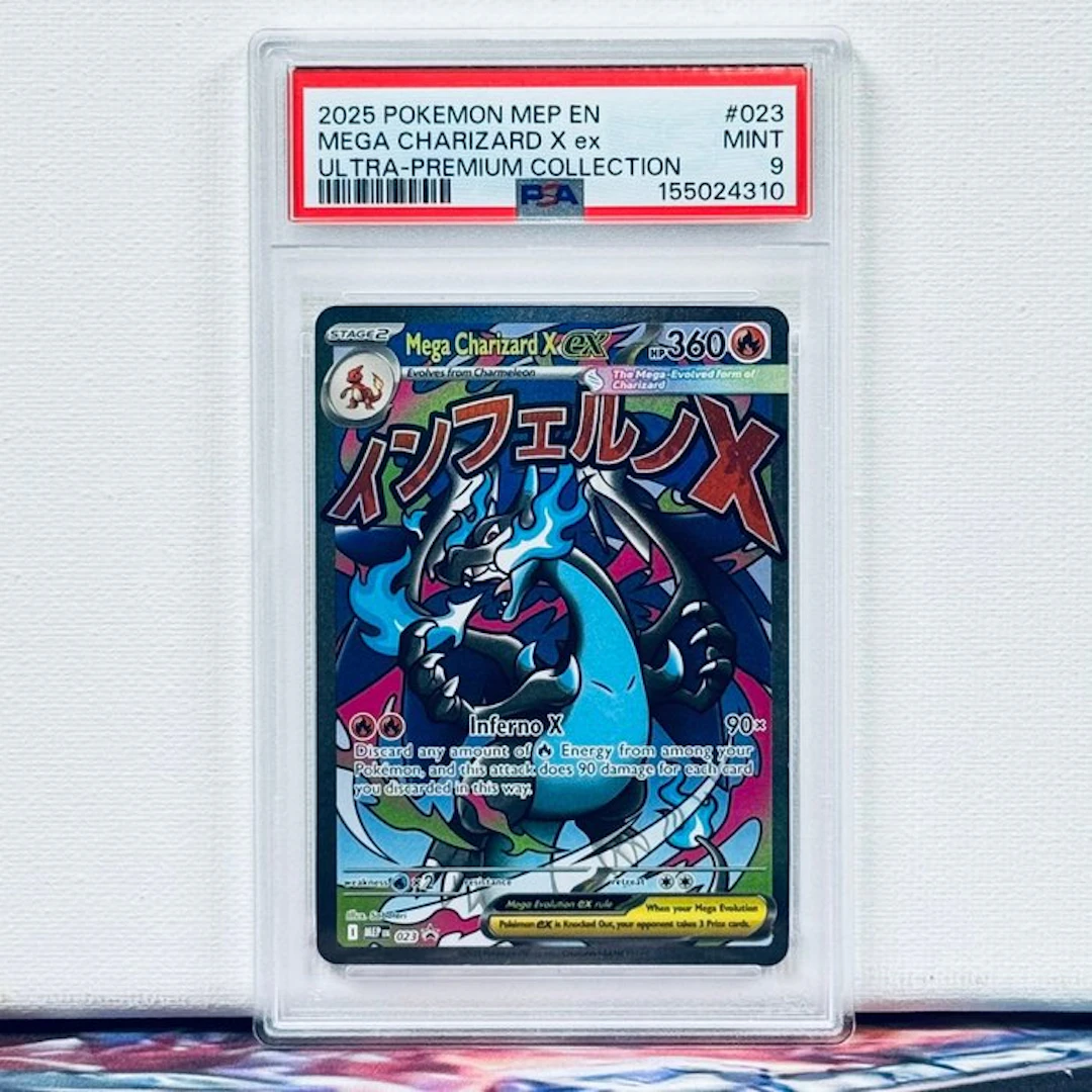 Pokémon Graded card - MEGA CHARIZARD X ex #023 2025...