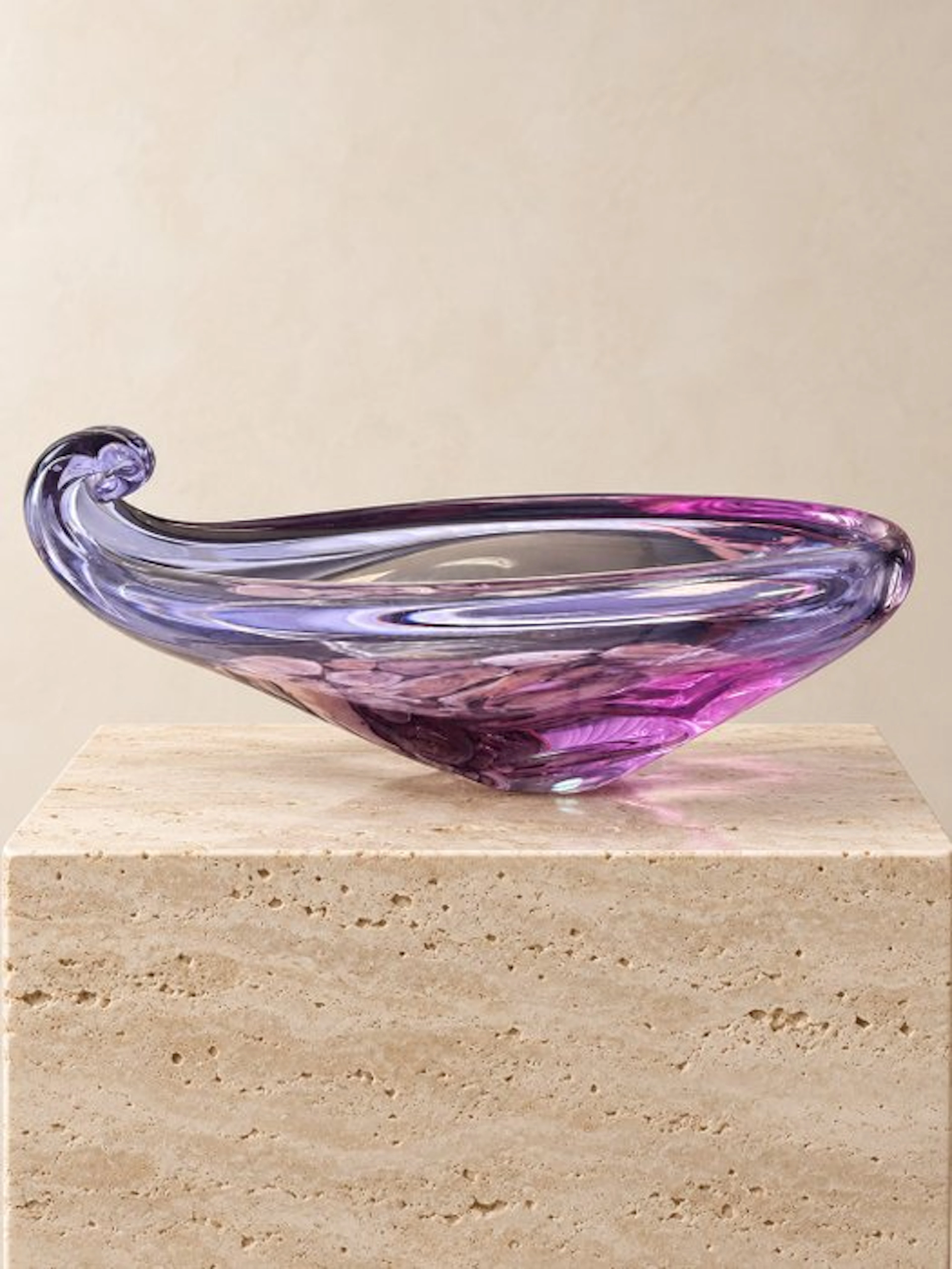 Platter - L. 36.5 cm - Crystal