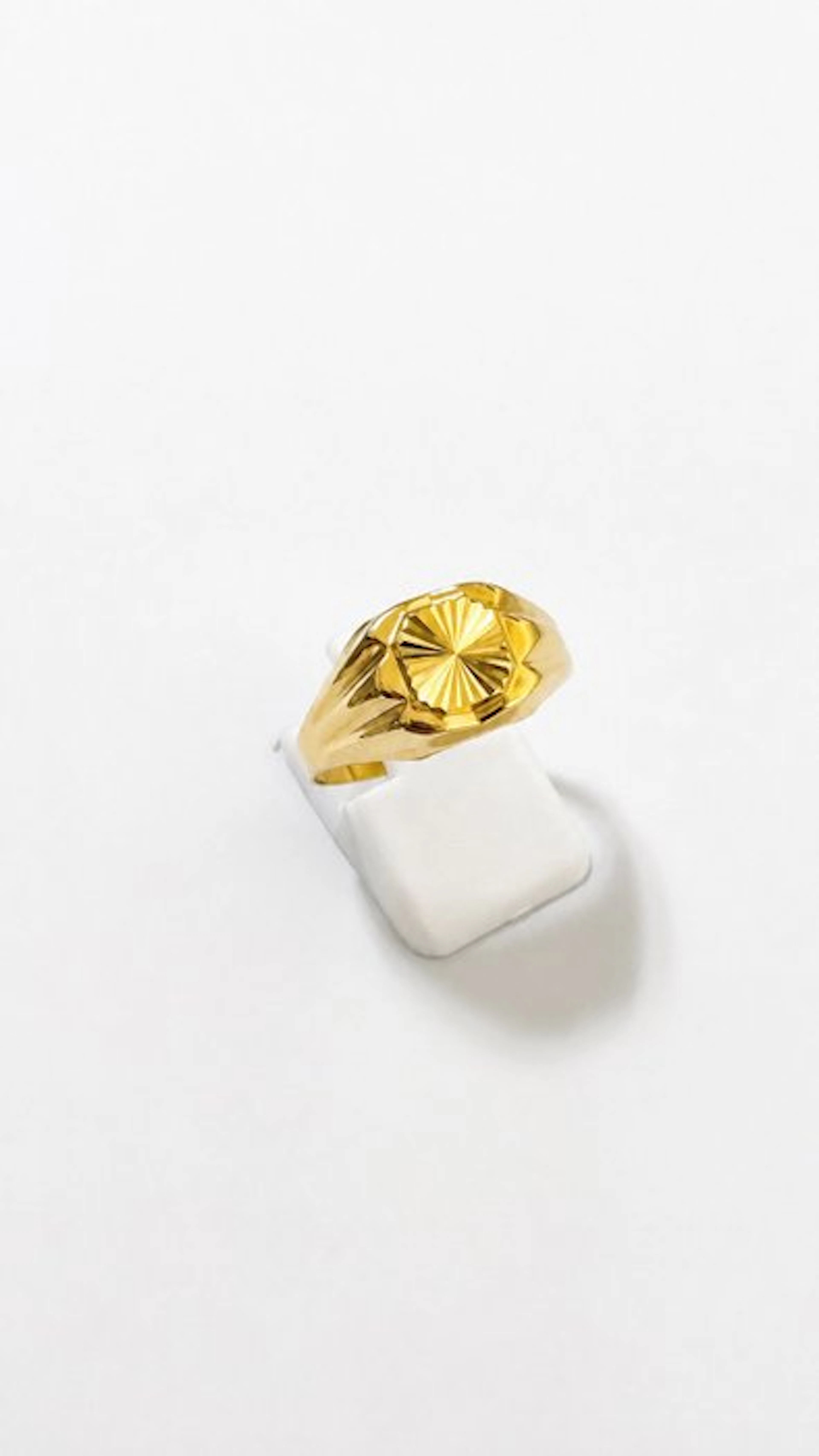 No reserve price - Ring - 18 kt. Yellow gold - Ring size 20 - 1.40 g