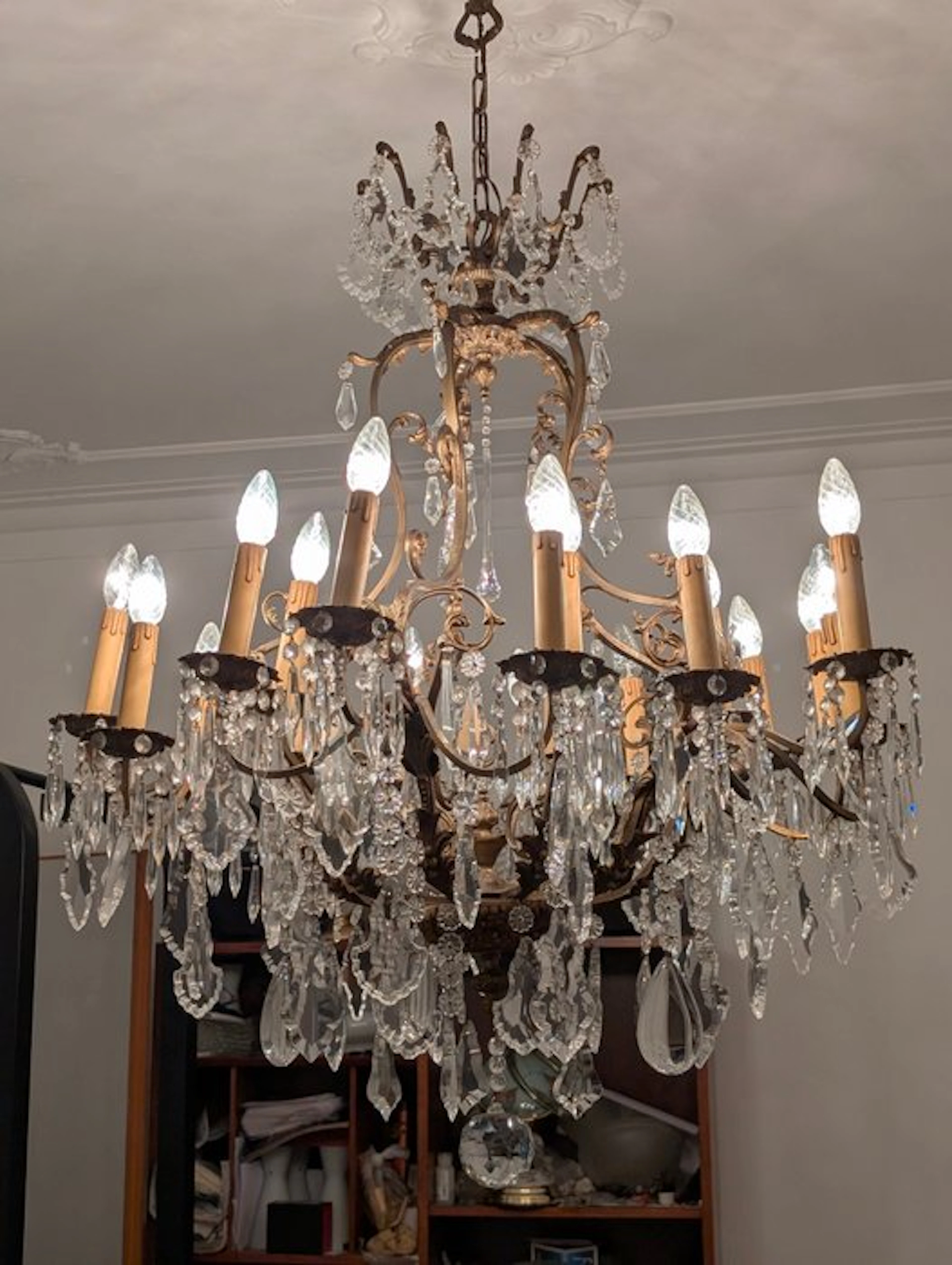 Chandelier - Crystal - Gigantic Baroque 20 lu