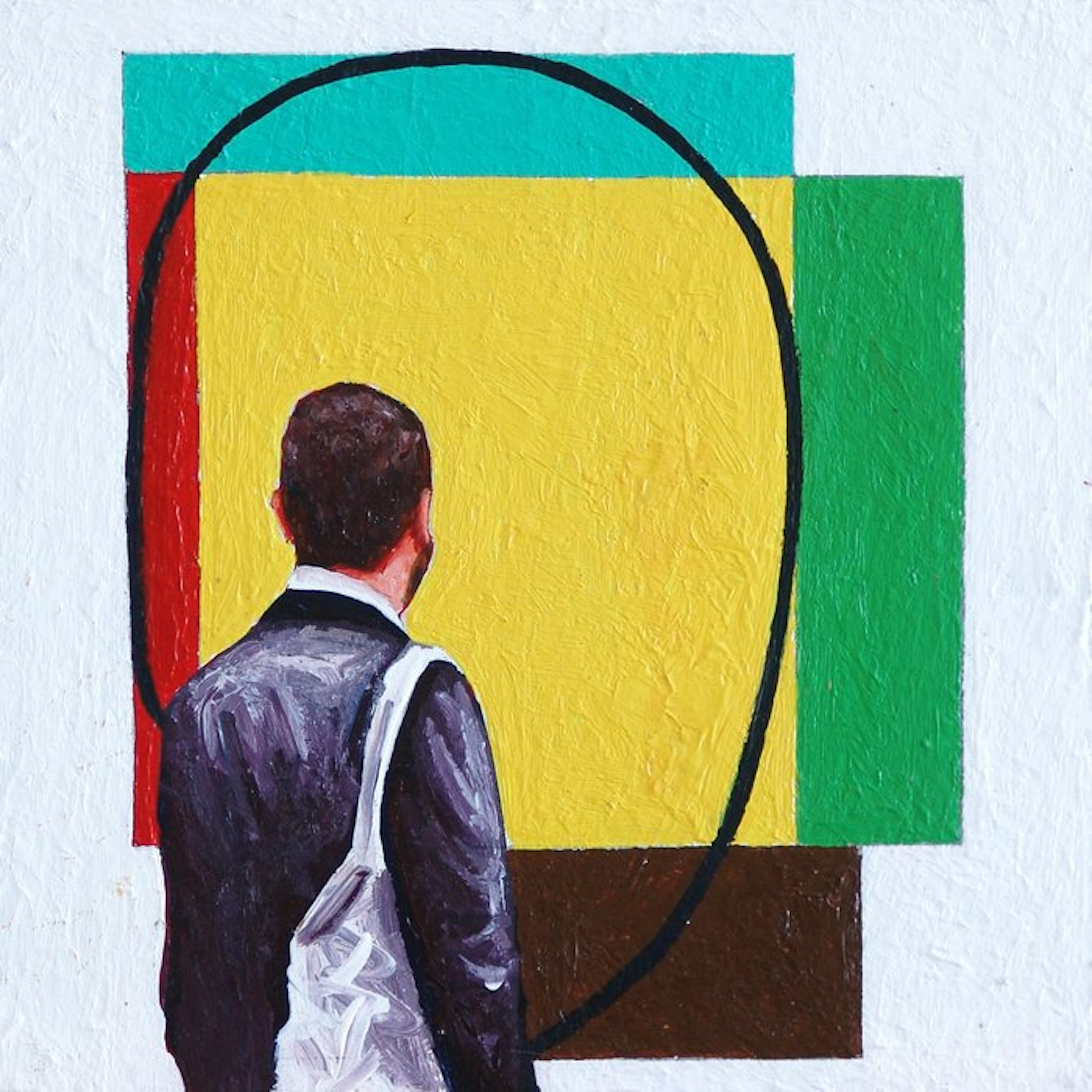 Gerard Boersma (1976) - Five Color Frame (painting of a...
