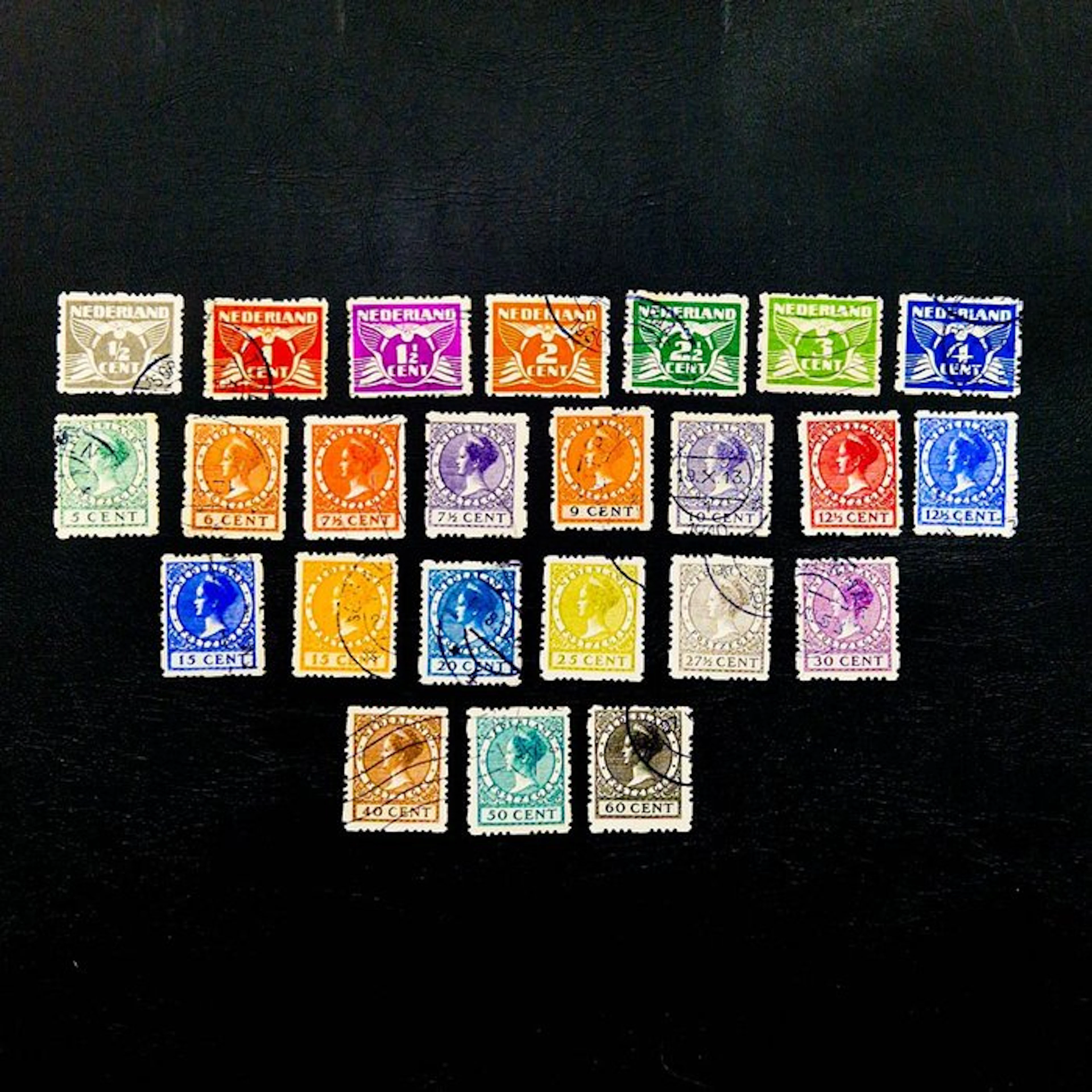 Netherlands 1927 - Queen Wilhelmina "Type Veth"...