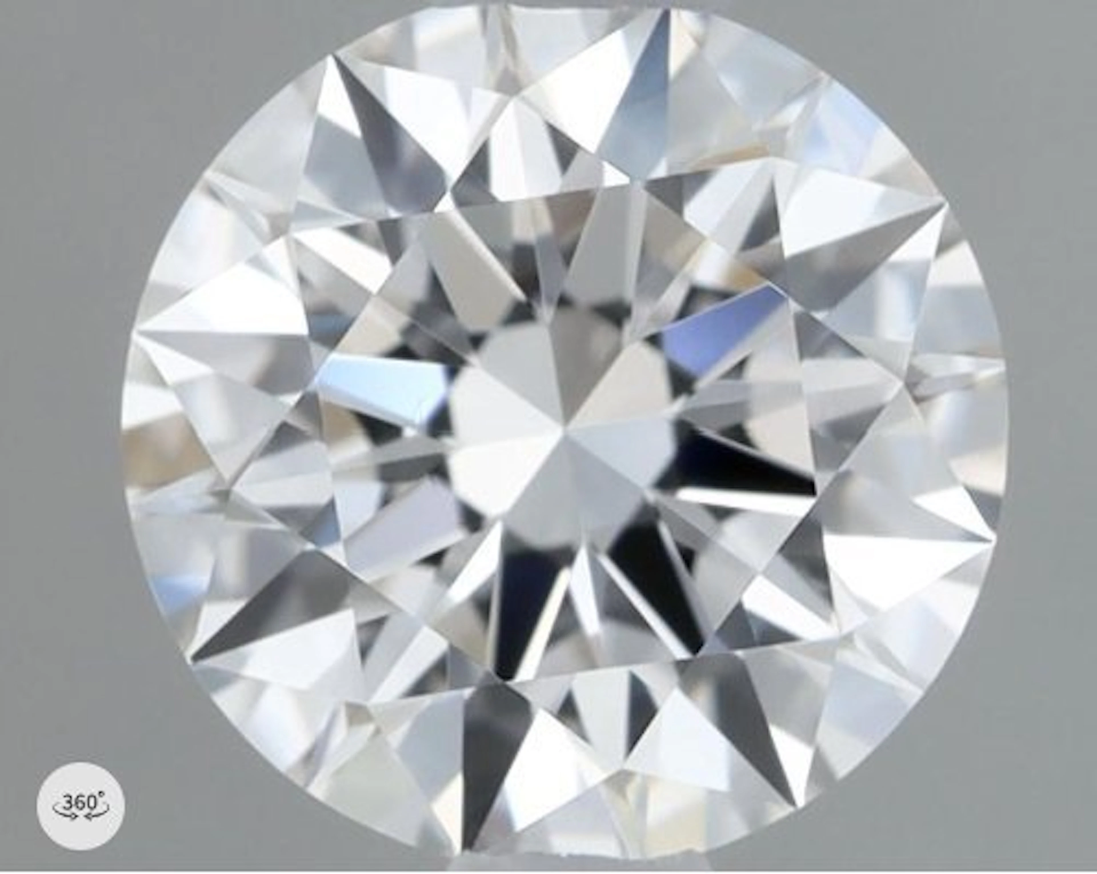 1 pcs Diamond (Natural) - 0.54 ct - Round - D...
