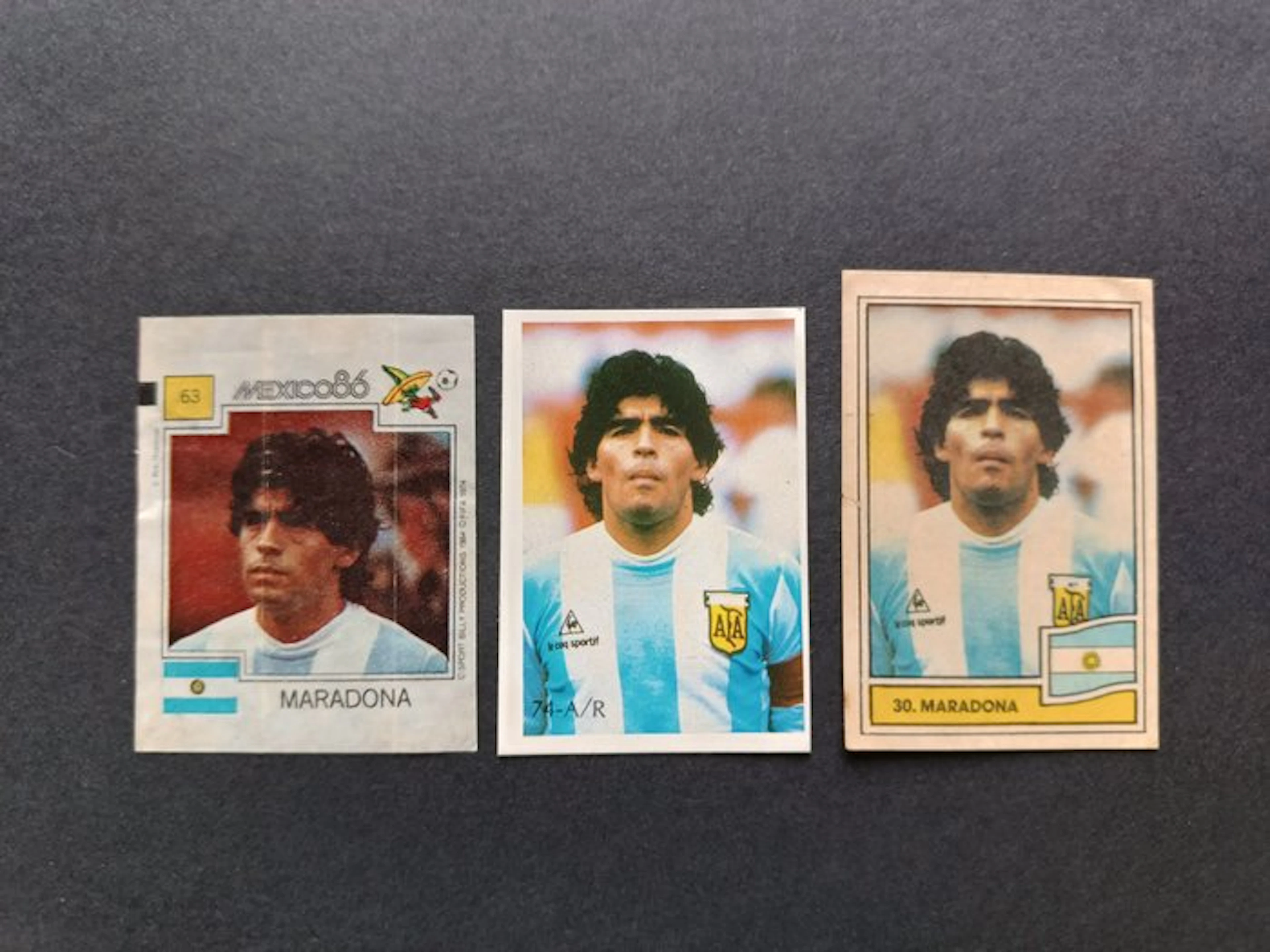 Panini Diego Armando Maradona - Lotto 3 Figurine Mondiali...