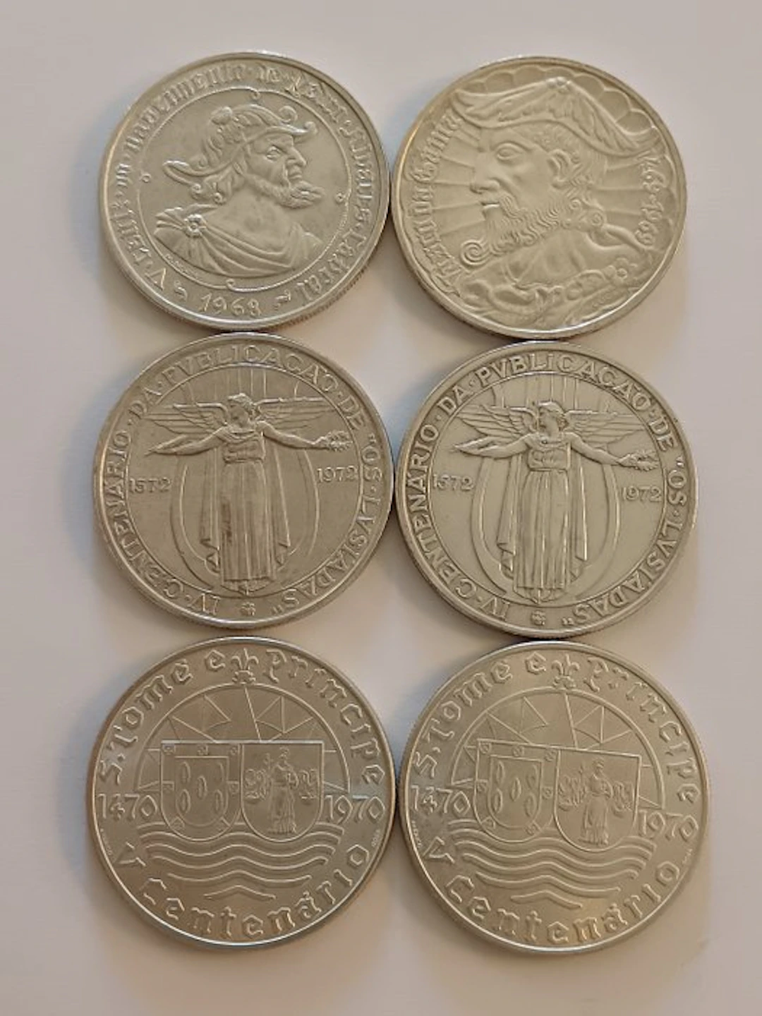Portugal. 50 Escudos 1968/1972 (6 monete)