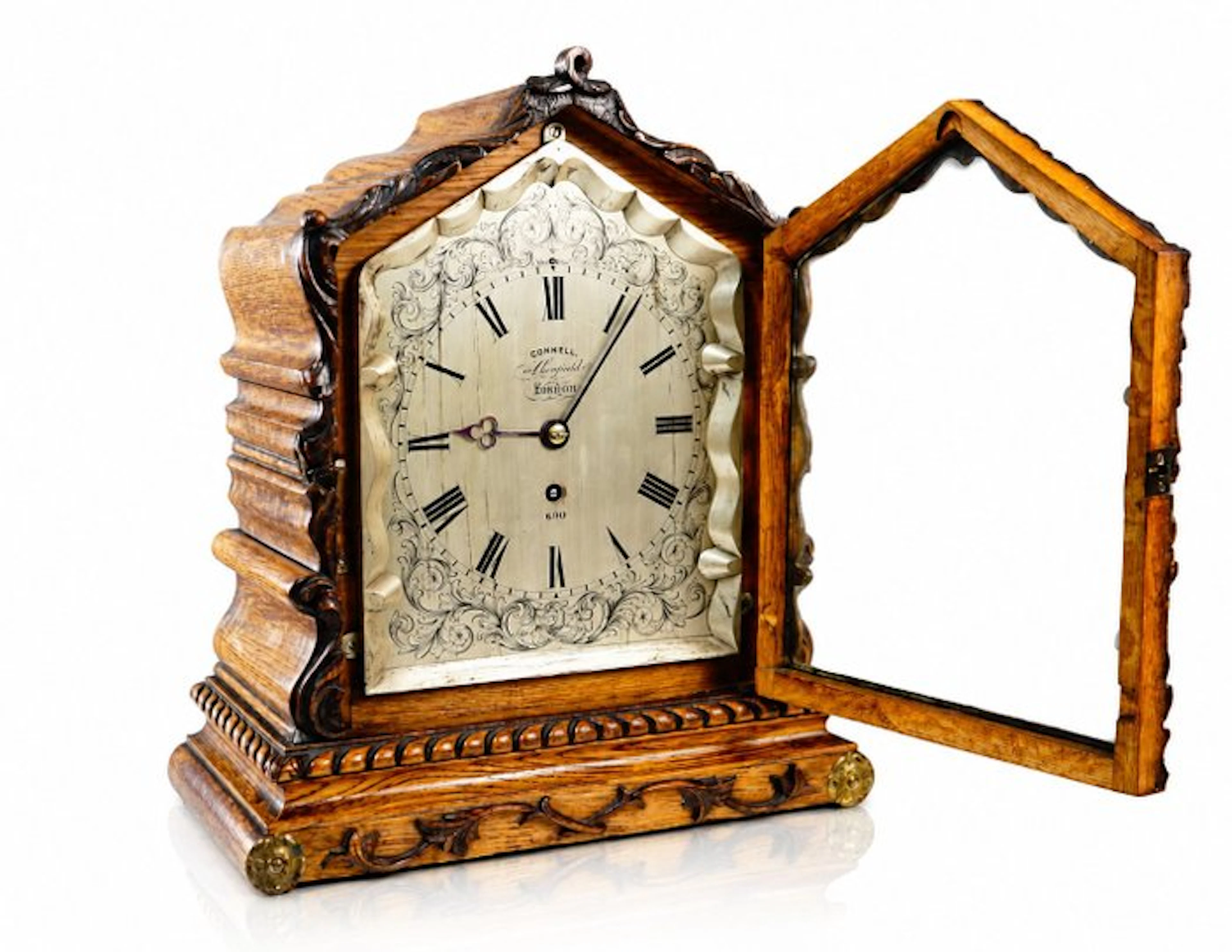 Mantel clock - Connell – 3 Cheapside, London - - Oak - circa 1850