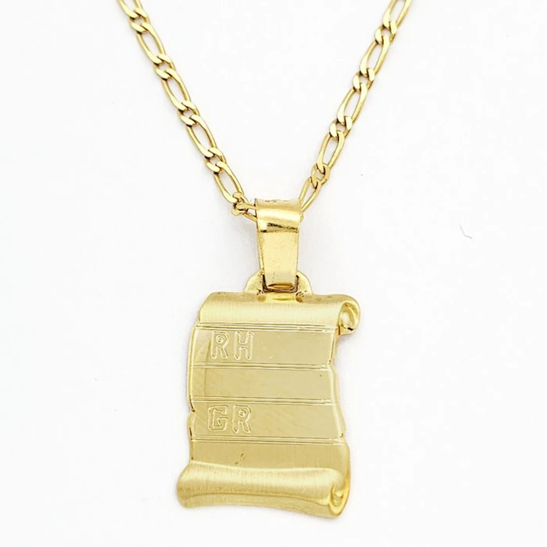 Necklace with pendant - 18 kt. Yellow gold