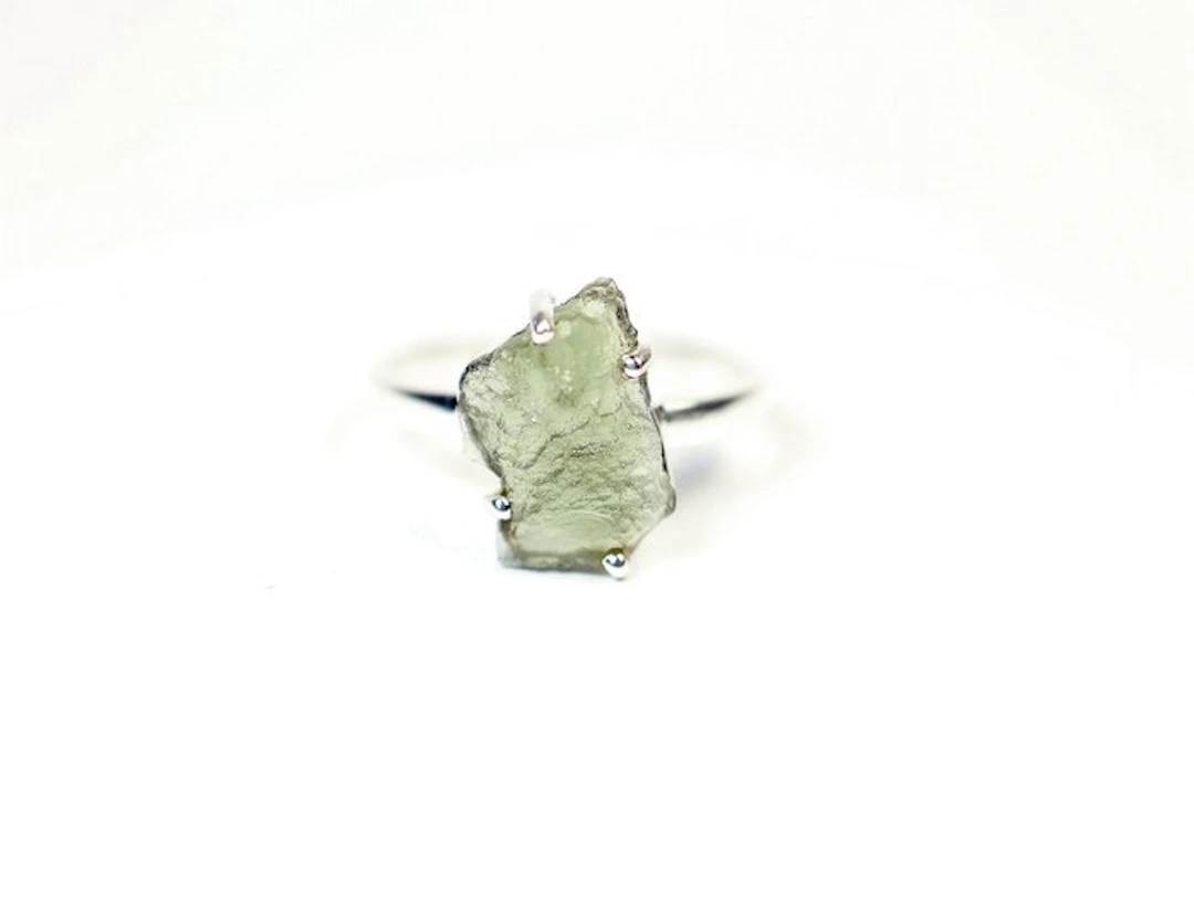 Ring Moldavite / new - 2.96 g - (1)