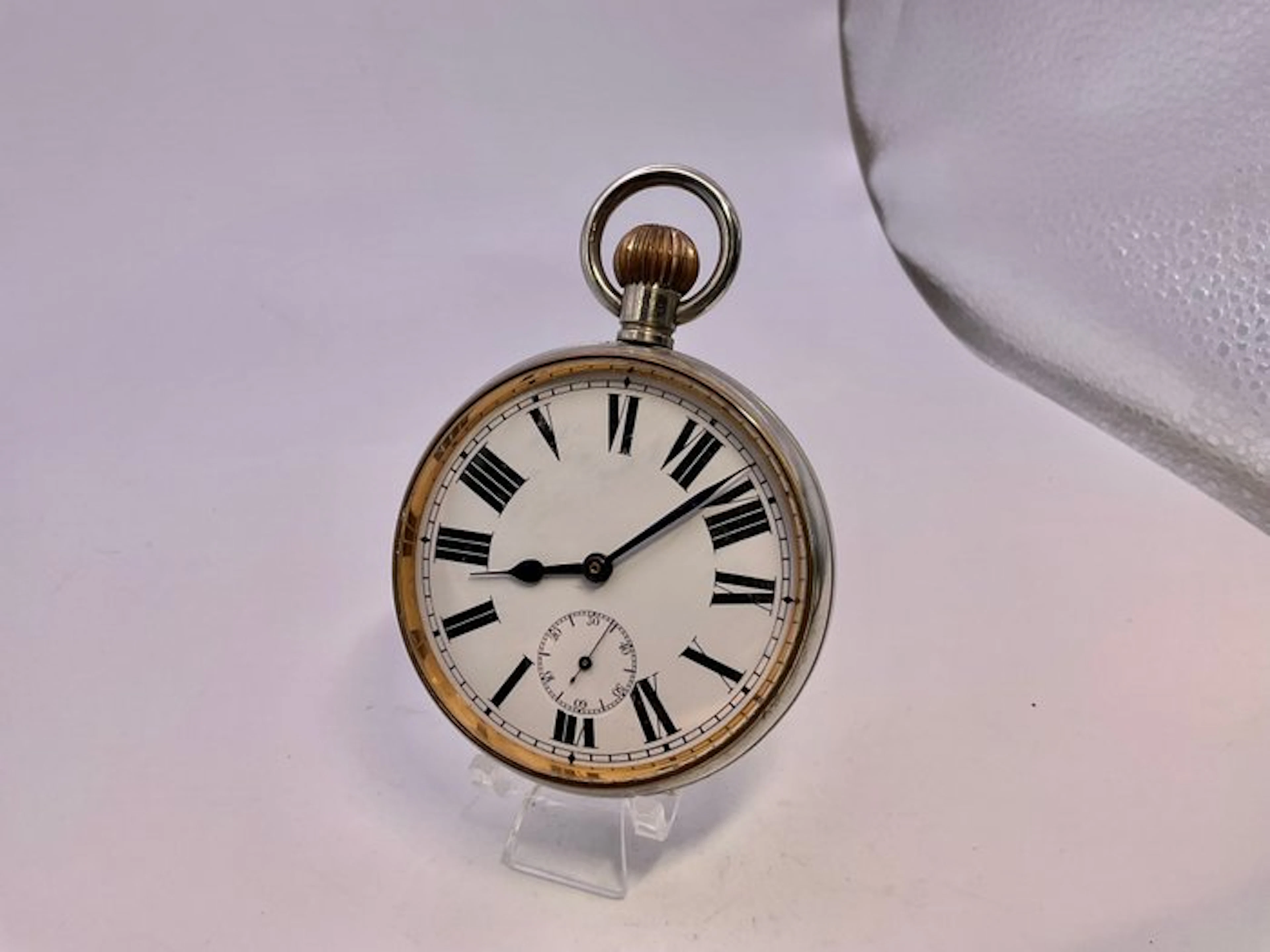 Grande Orologio a lunga carica . Metallo . 1900 - 1850-1900