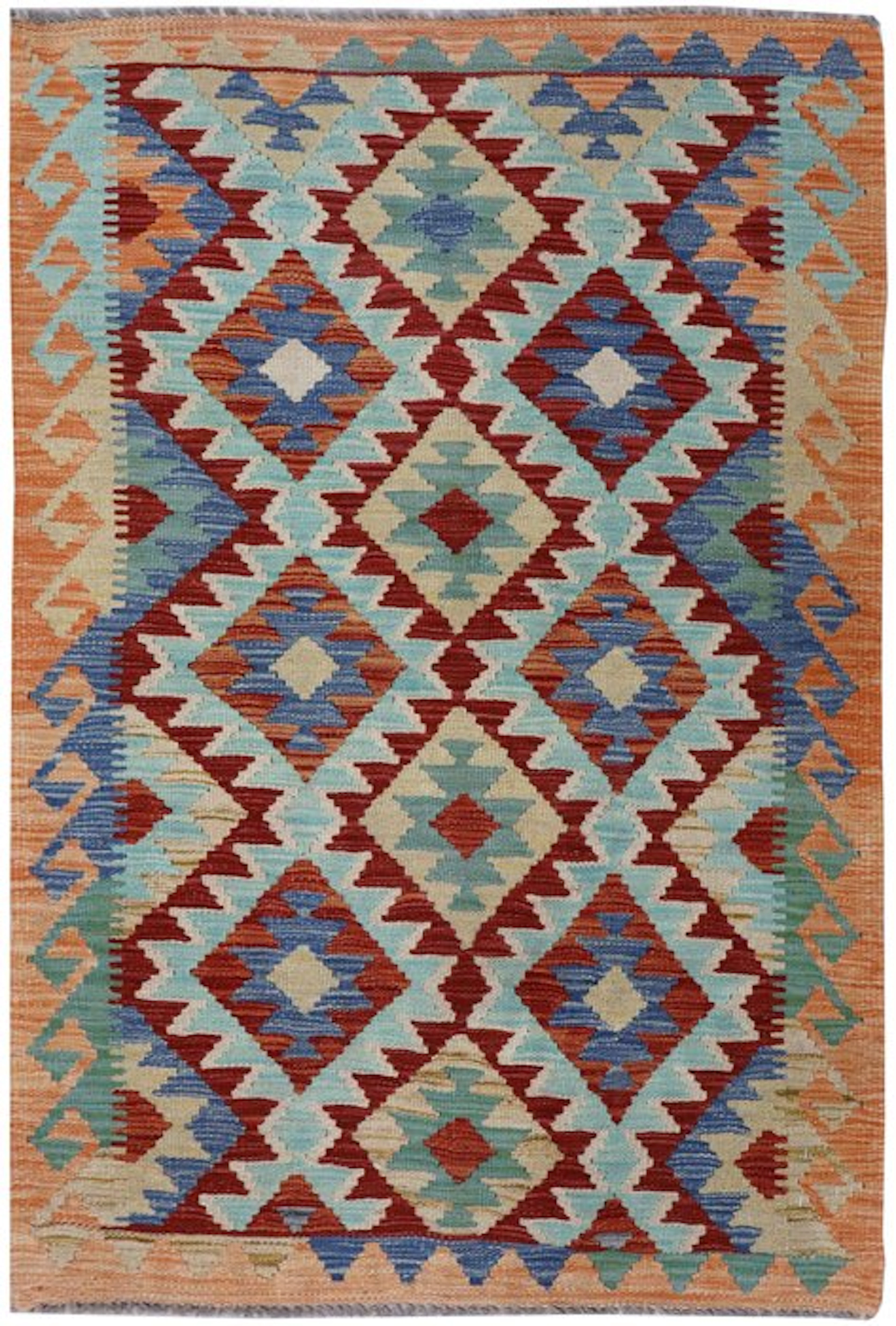 Handwoven Designer Kilim – Afghan Design - Kelim - 128 cm - 78 cm