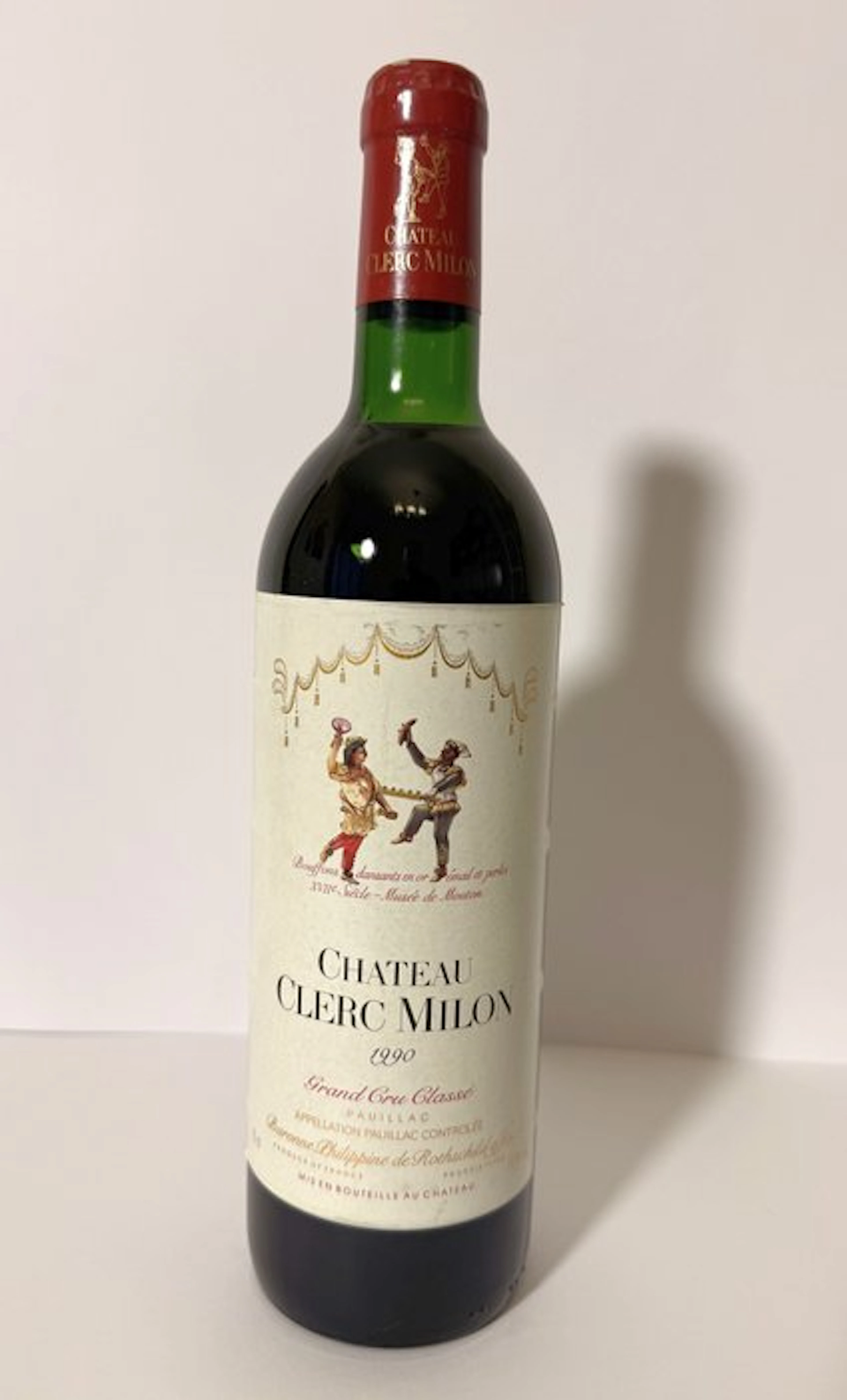 1990 Château Clerc Milon - Pauillac 5ème Grand Cru Classé - 1 Bottle (0.75L)