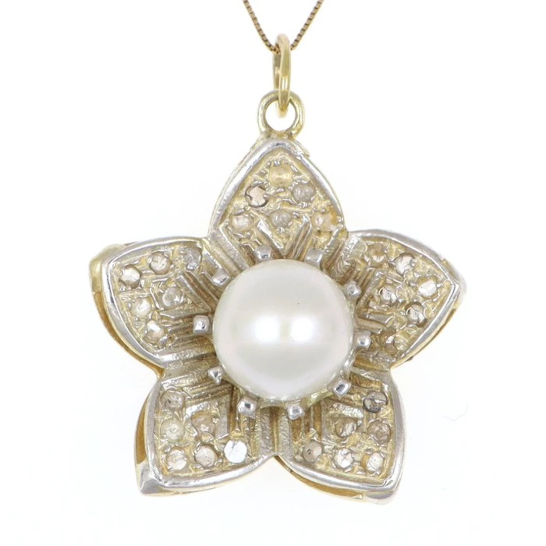 No reserve price - Necklace with pendant - 12 kt