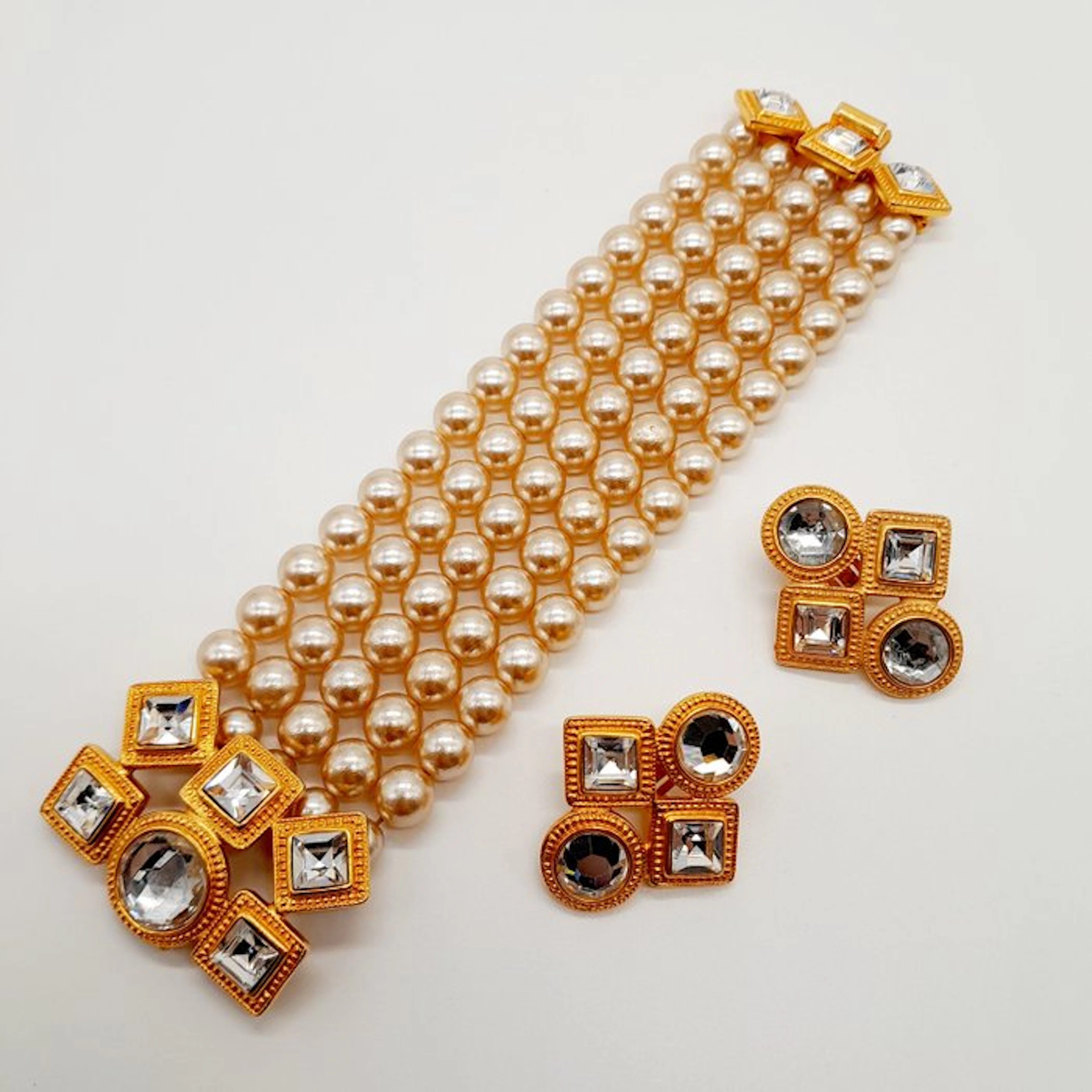 No reserve price - 2 piece jewellery set Gold-plated