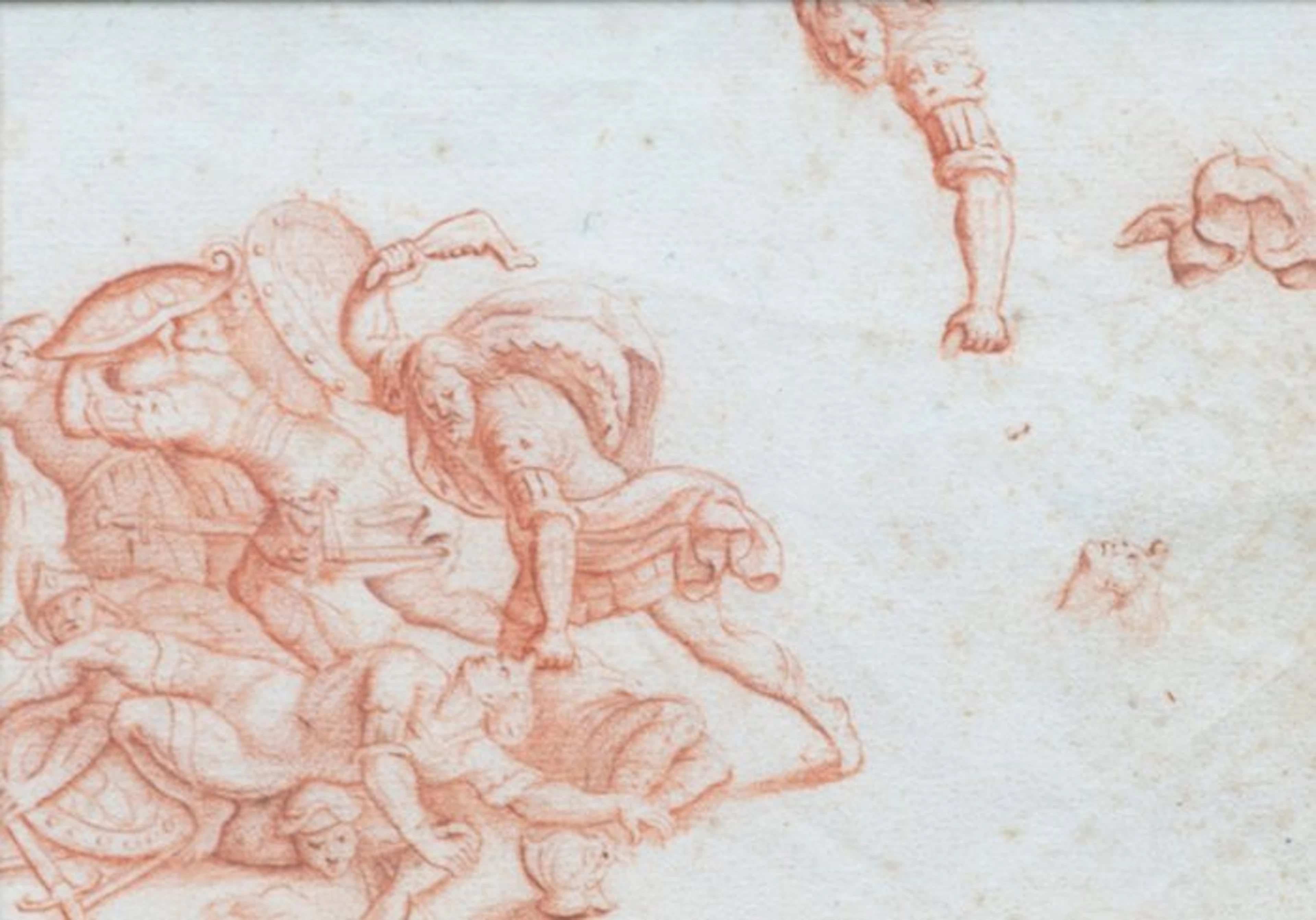 Italiaanse School (XVIII-XIX) - Gevechtscene Schets - NO RESERVE