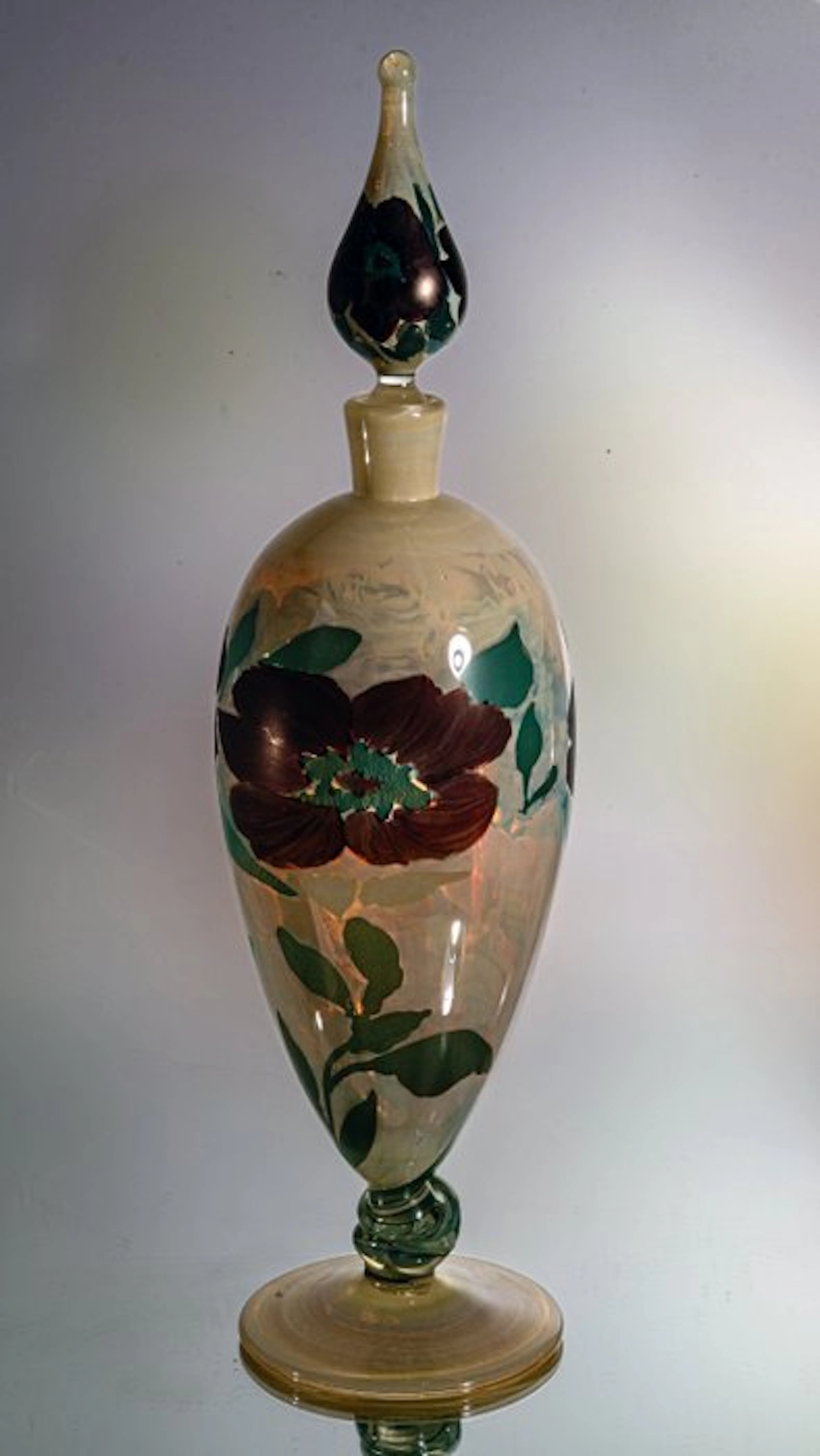 Vera Walther - Vase - Hand-painted carafe (XL) - height 37 cm - Glass