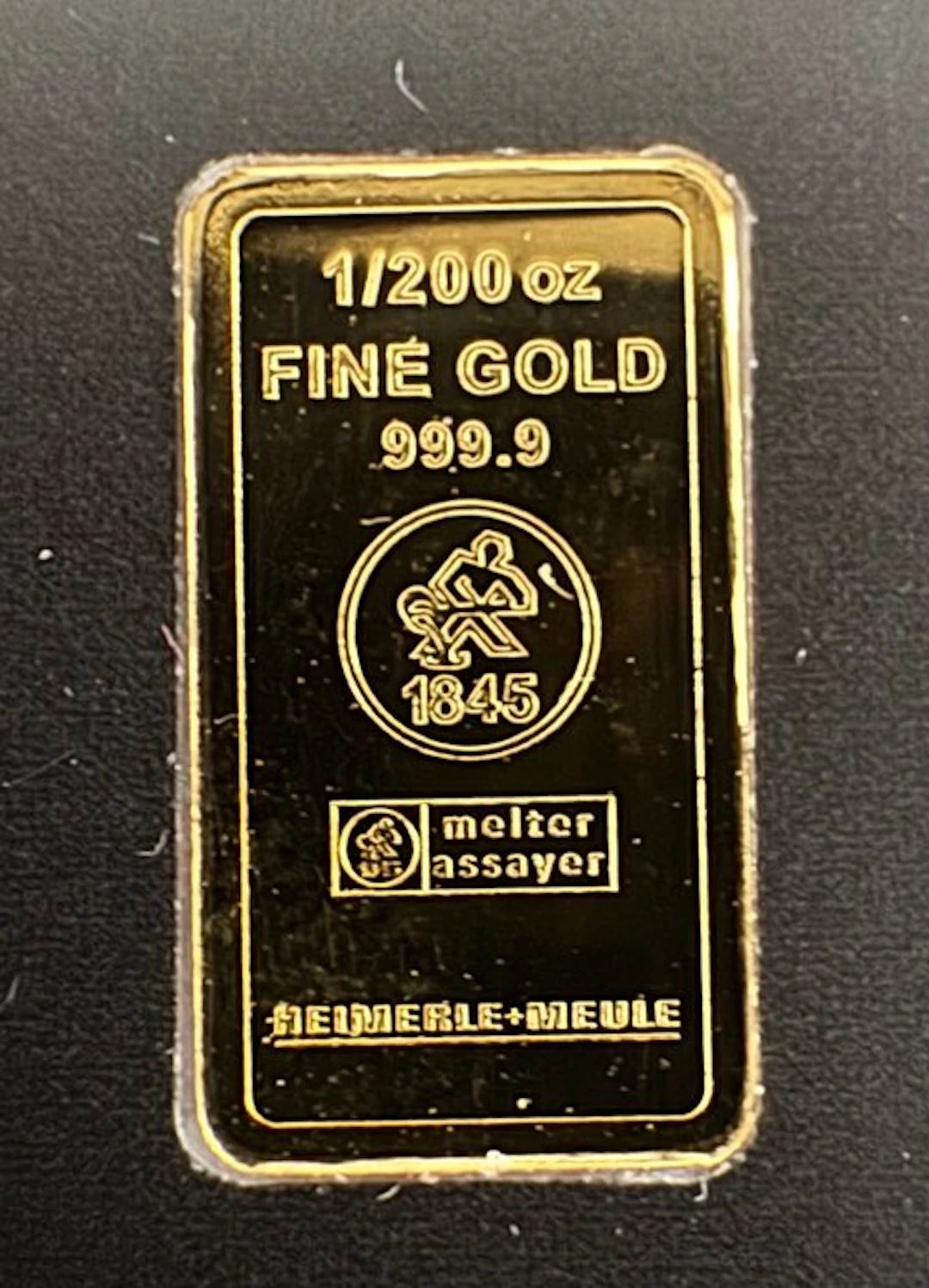 1/200 Troy Ounce - Gold .999 - Heimerle + Meule