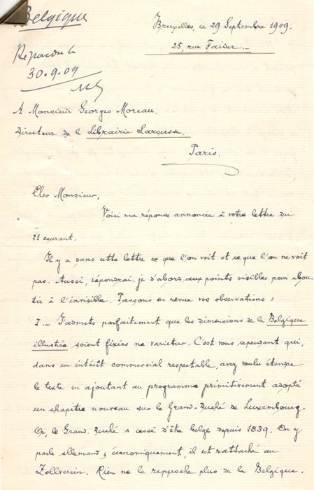 Louis Marie François FRANCK (1868/1917) Ecrivain Belge...