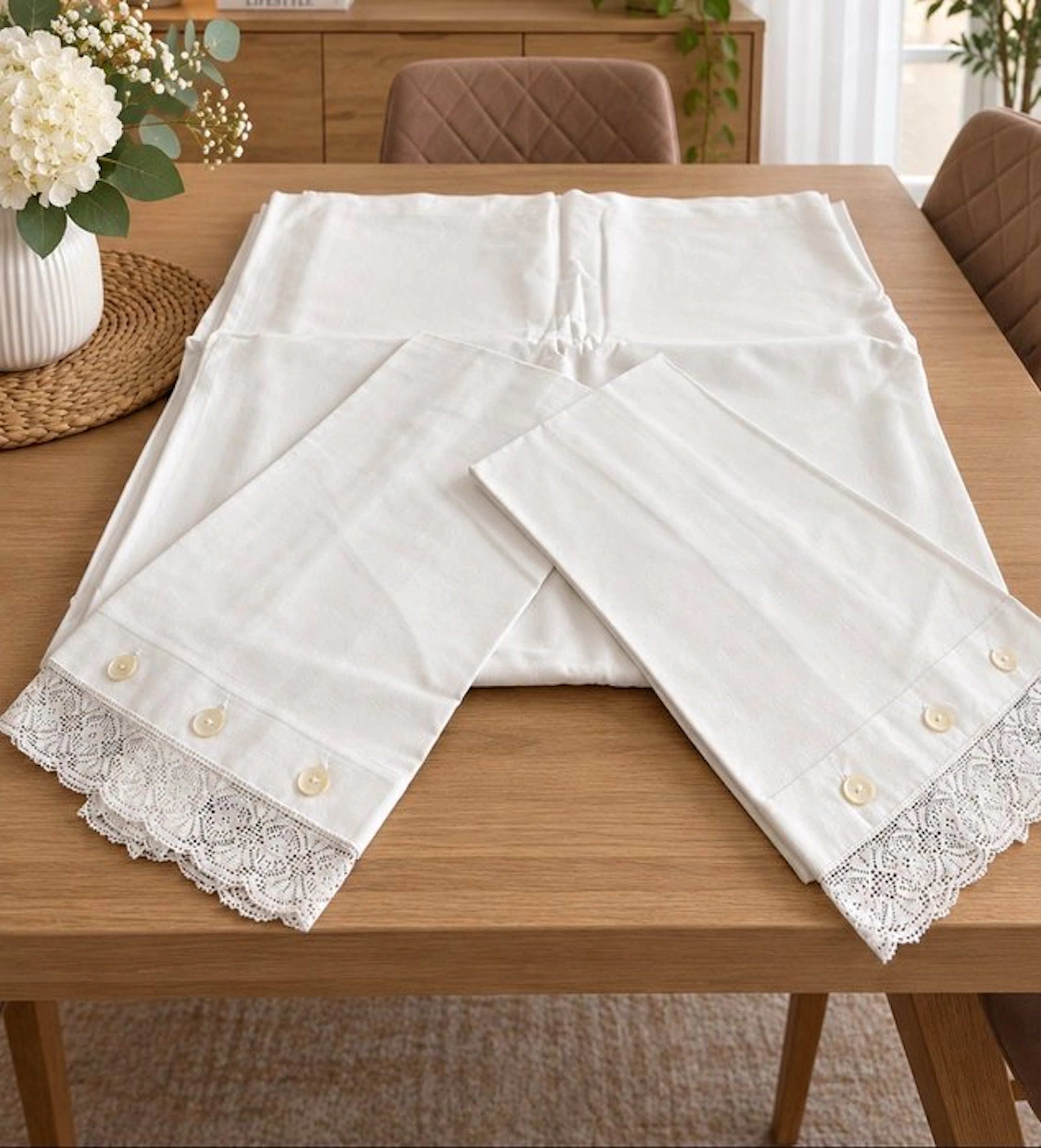 Lenzuola puro lino fatte in casa - Bed sheet (3) - 280 cm - 240 cm