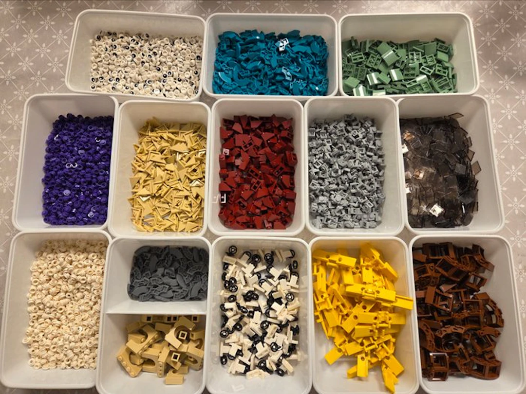 LEGO Pieces - Custom Item - Partij lego onderdelen in soorten en kleuren Nieuw