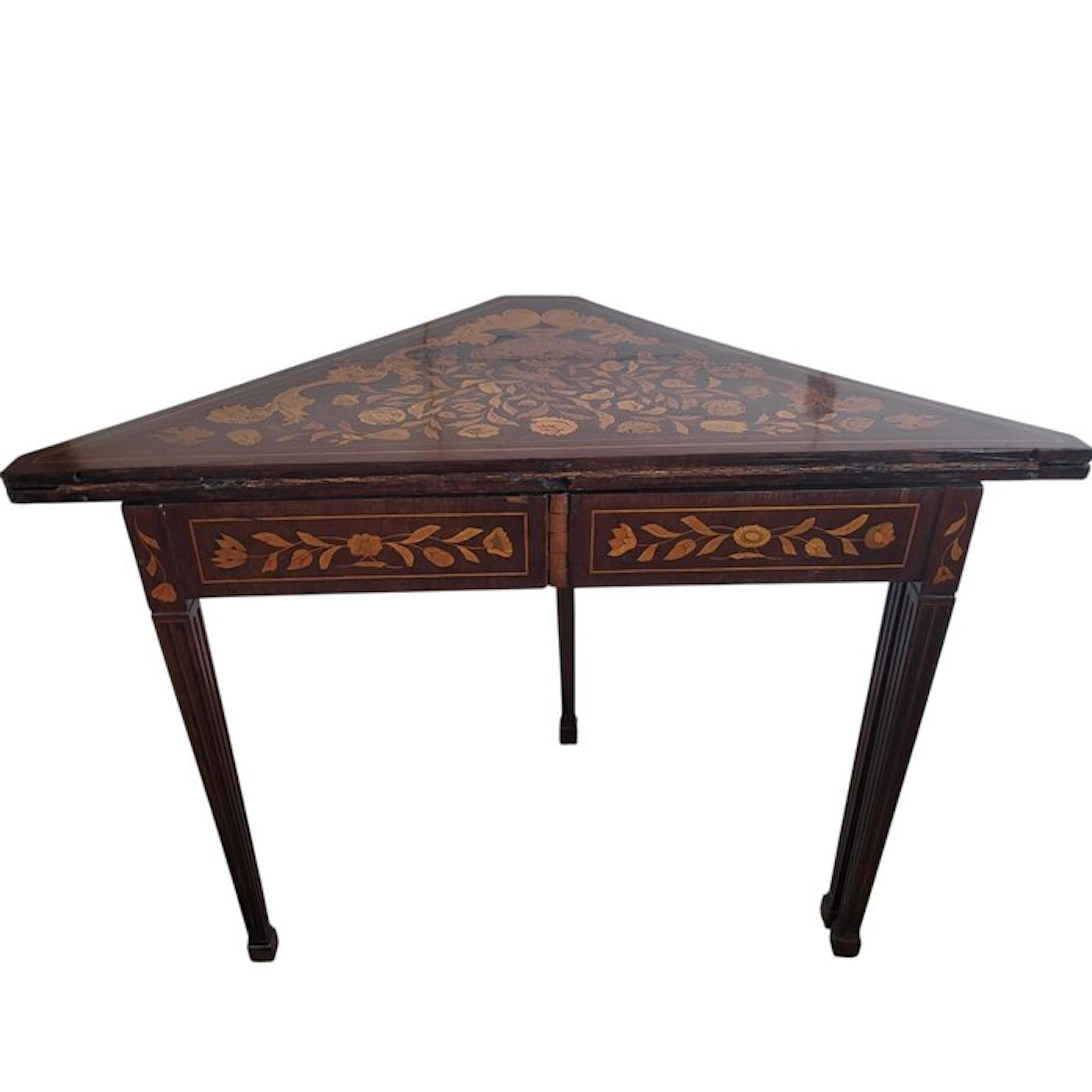 Games table - Mahogany, Polychrome wood