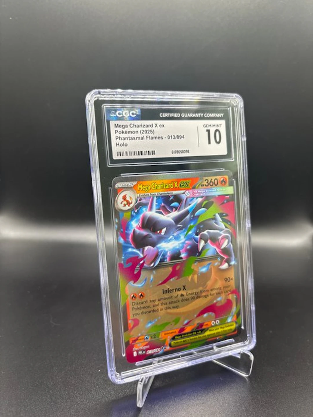 Pokémon - 1 Graded card - Mega Charizard X ex #013 Foil - CGC 10