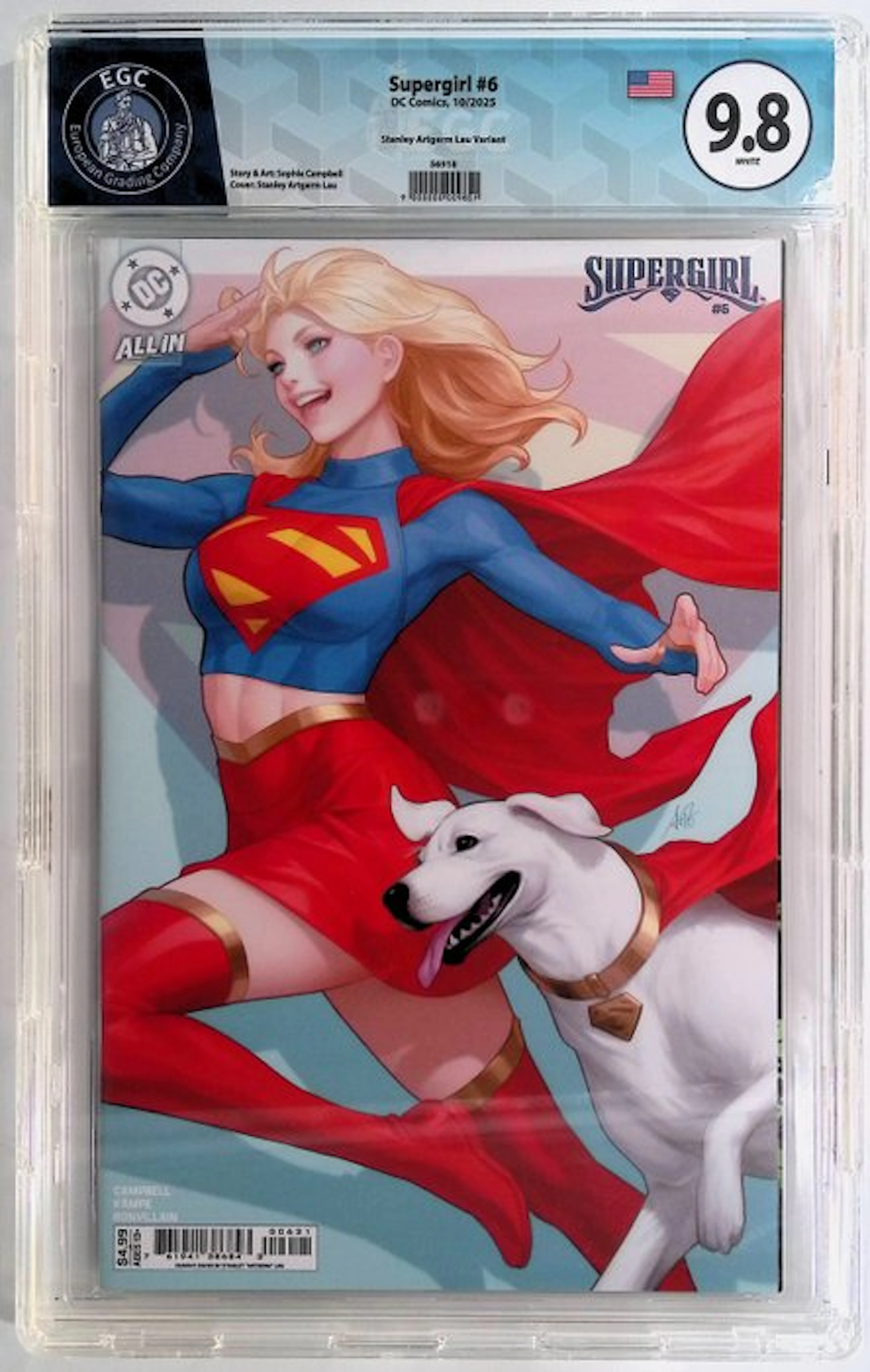Supergirl #6 - EGC 9.8 - 1 Graded comic - First edition - 2025