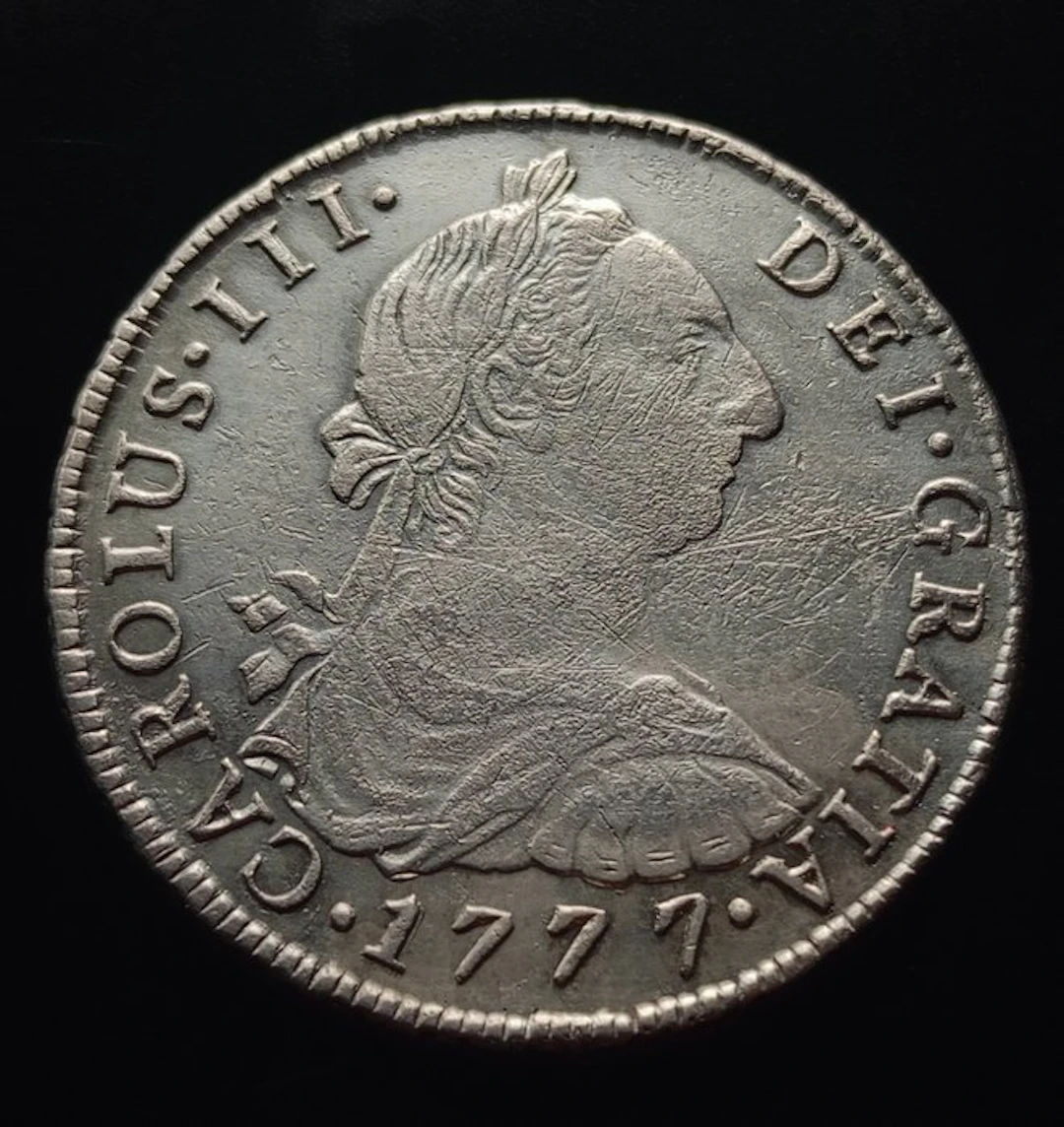 Spain. Carlos III. 8 Reales 1777 Potosi PR