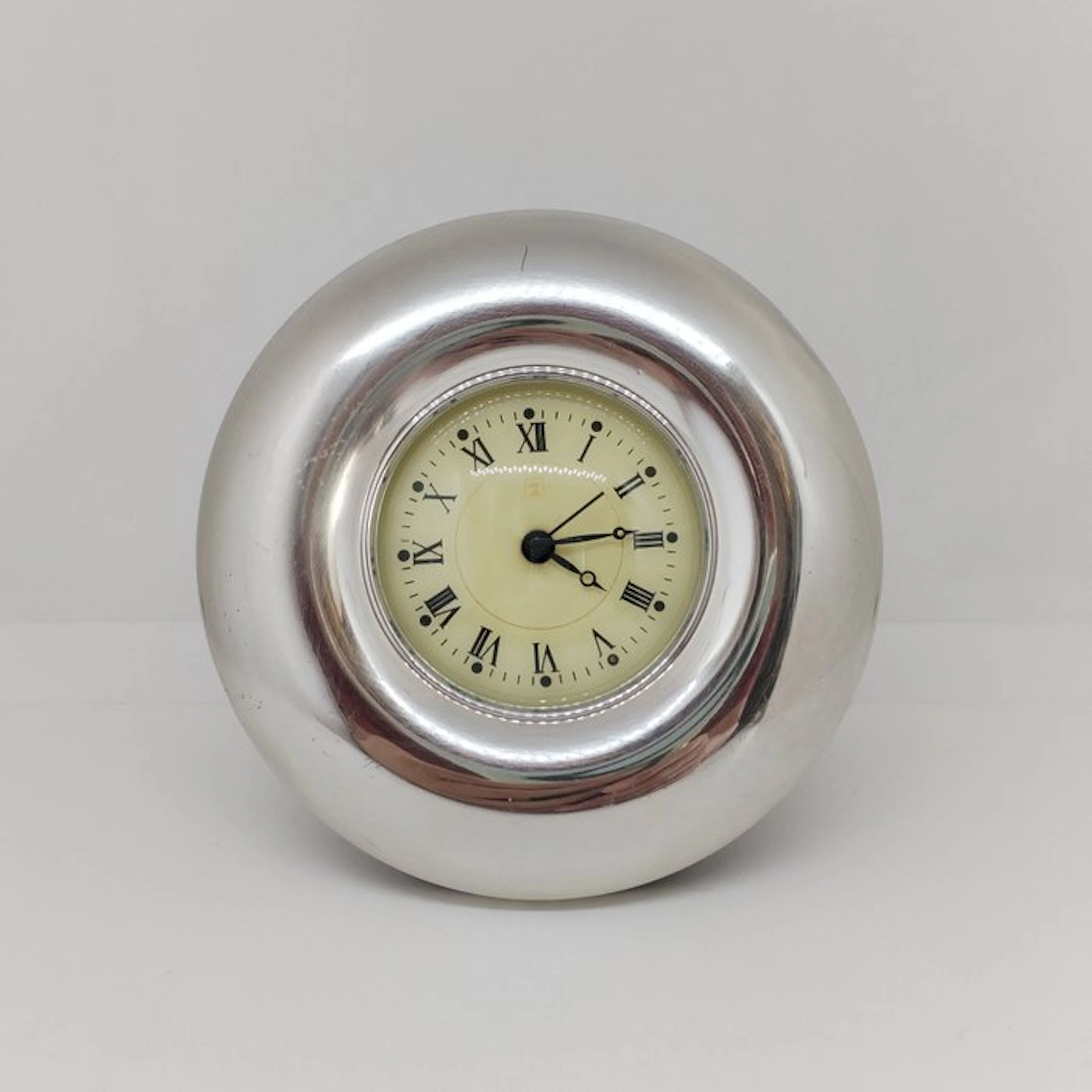 Table/desk clock - Silver - 1980-1990