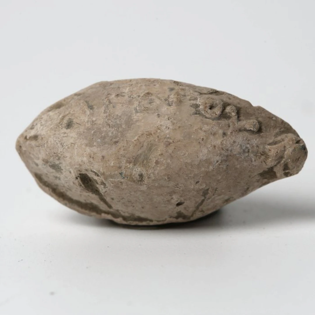 Ancient Greek Lead Sling bullet with inscription 'AΓΟΡΟΥ' (No reserve price)